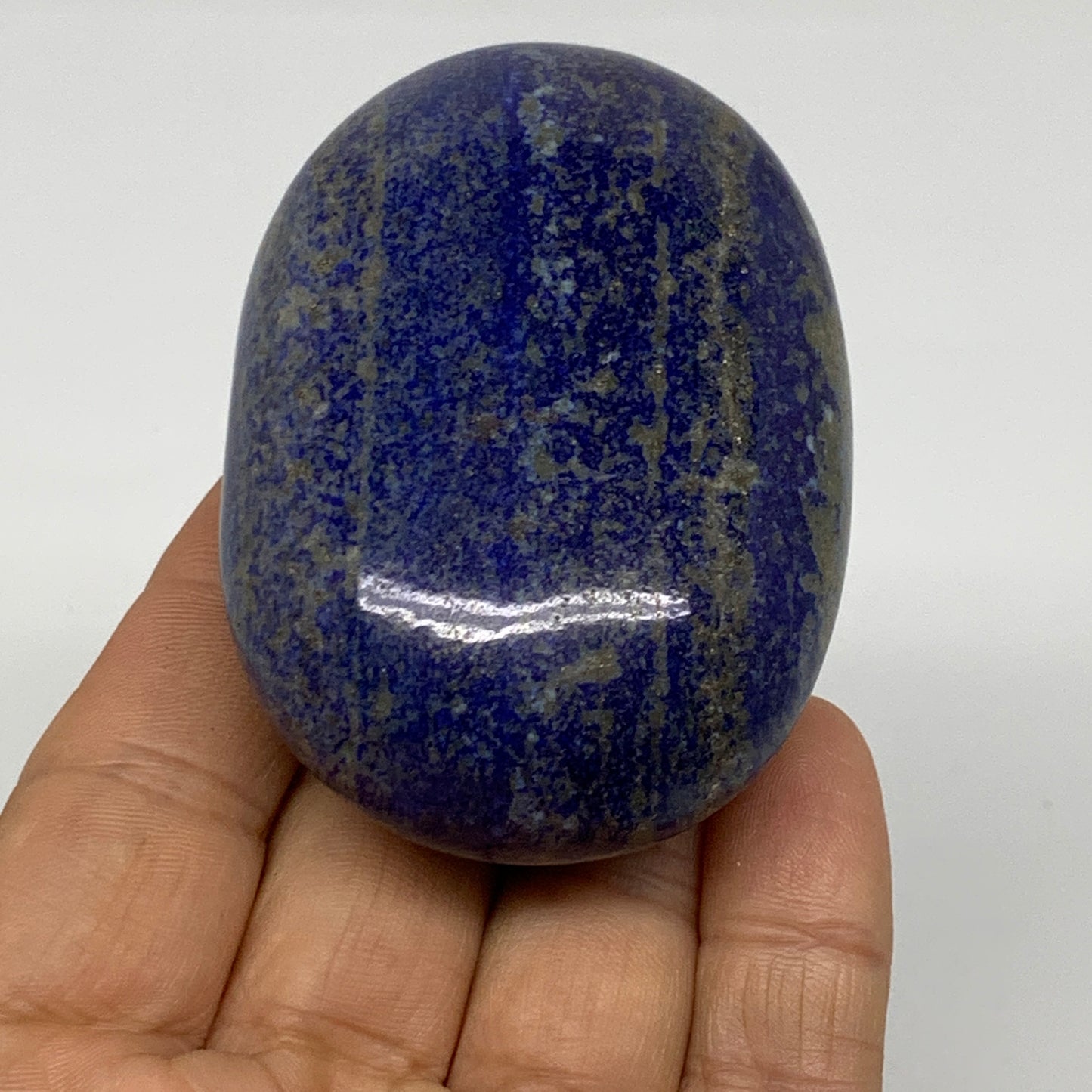 170g, 2.8"x1.9"x1.1", Natural Lapis Lazuli Palm Stone @Afghanistan, B36760