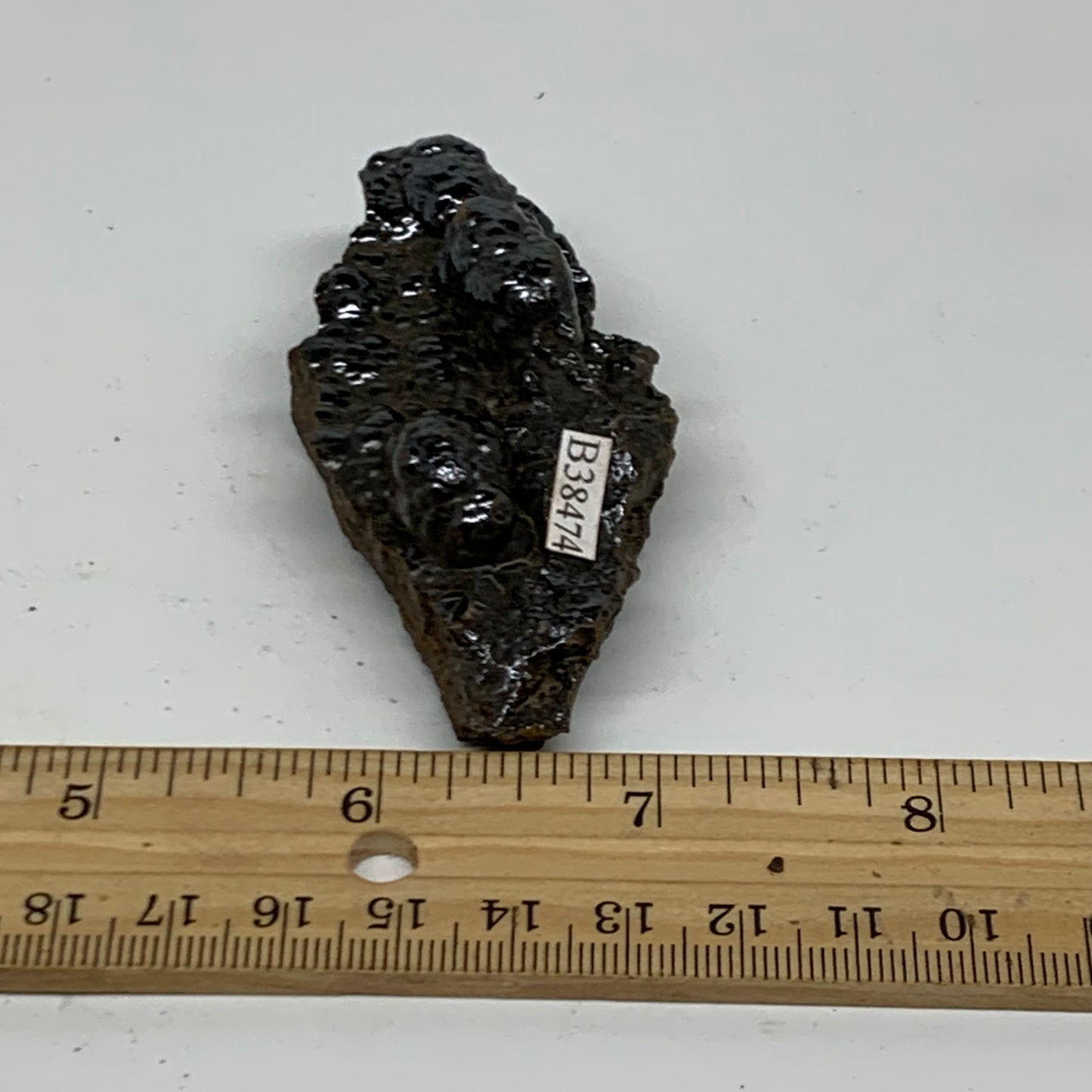 79.2g, 3"x1.4"x1", Rough Hematite Botryoidal Mineral Crystal, B38474