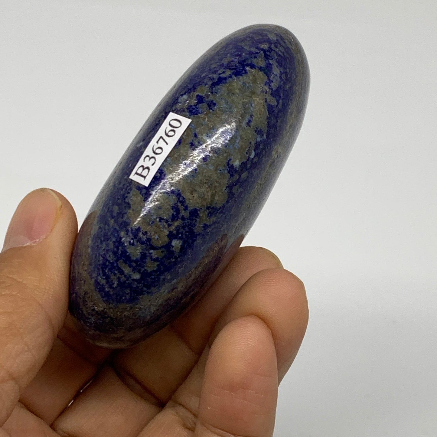 170g, 2.8"x1.9"x1.1", Natural Lapis Lazuli Palm Stone @Afghanistan, B36760