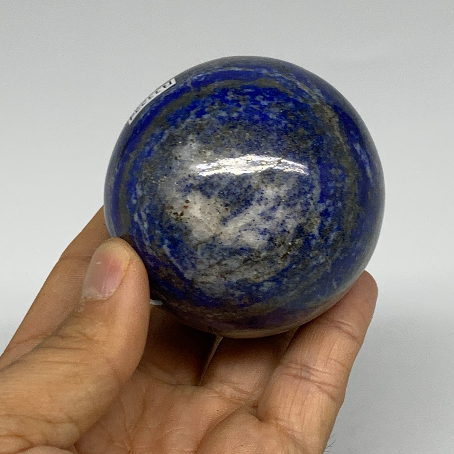 0.78 lbs, 2.4" (60mm), Lapis Lazuli Sphere Ball Gemstone @Afghanistan, B33224