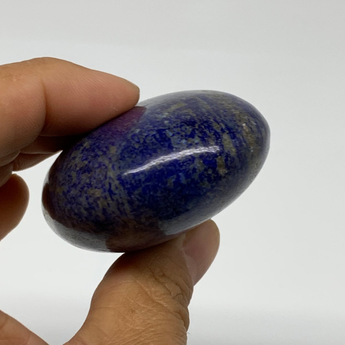 170g, 2.8"x1.9"x1.1", Natural Lapis Lazuli Palm Stone @Afghanistan, B36760