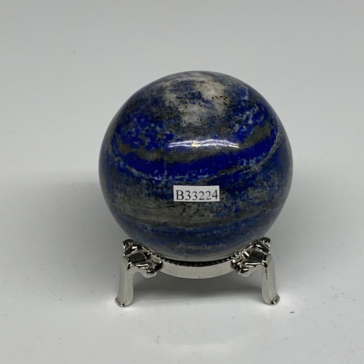 0.78 lbs, 2.4" (60mm), Lapis Lazuli Sphere Ball Gemstone @Afghanistan, B33224