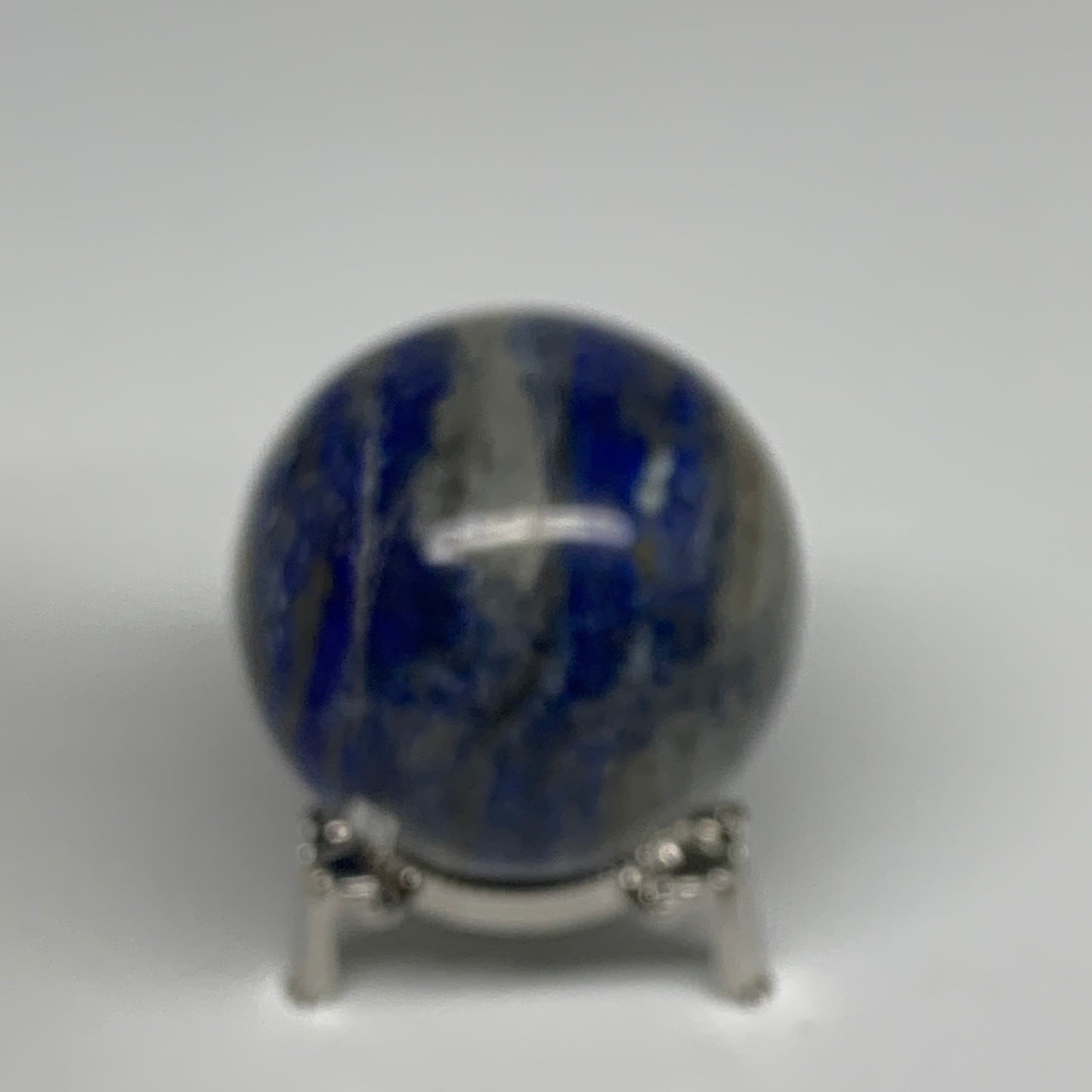 0.78 lbs, 2.4" (60mm), Lapis Lazuli Sphere Ball Gemstone @Afghanistan, B33224