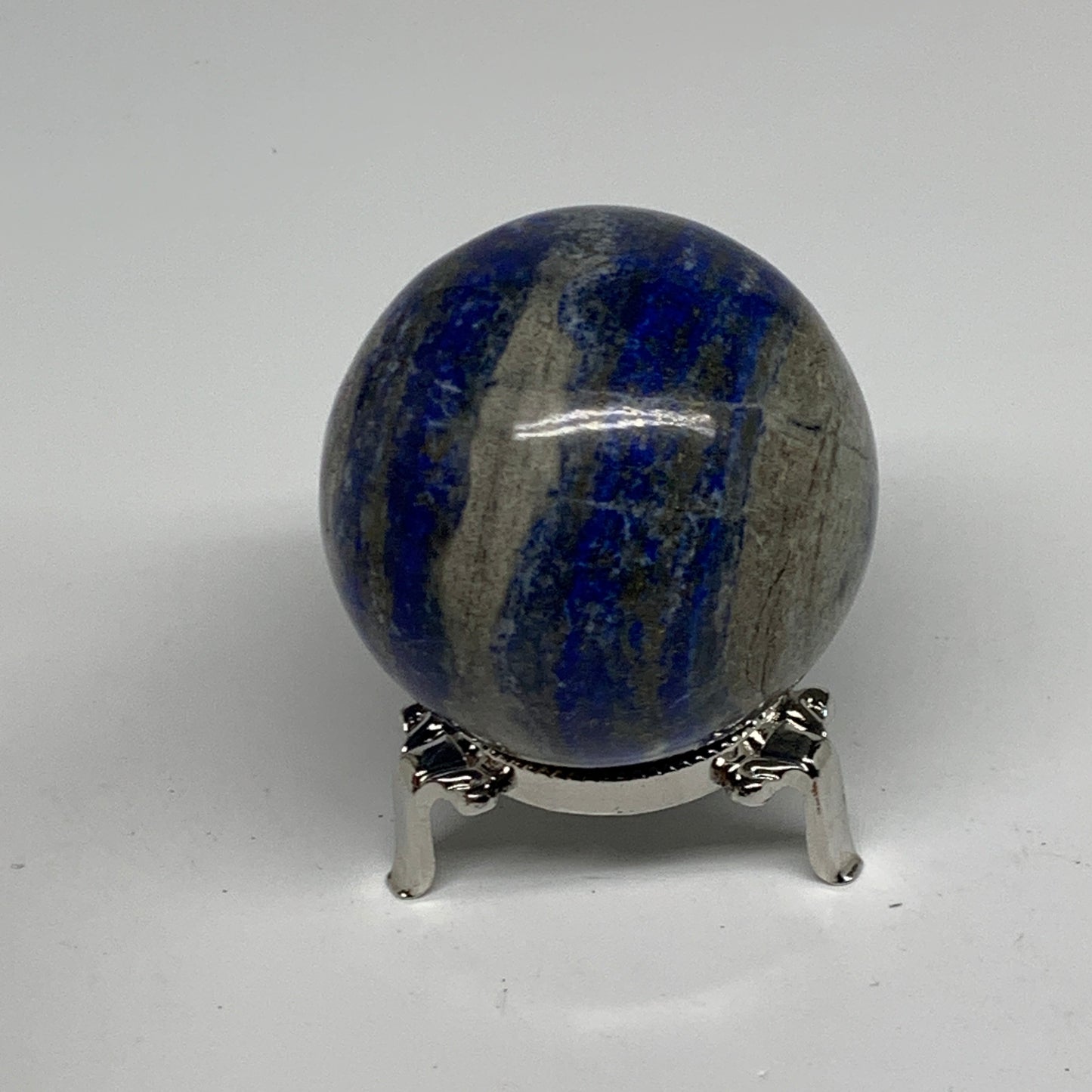 0.78 lbs, 2.4" (60mm), Lapis Lazuli Sphere Ball Gemstone @Afghanistan, B33224