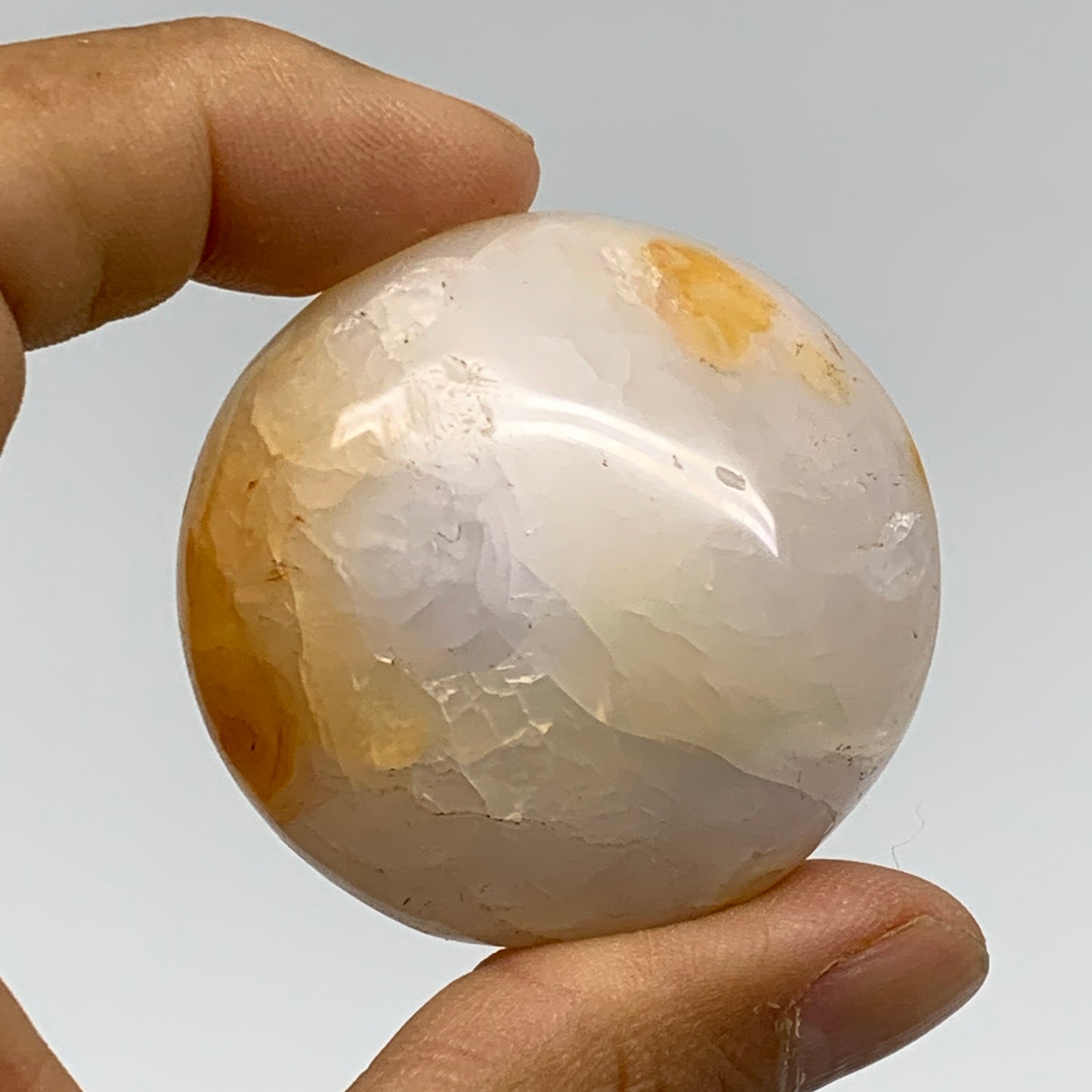 218g, 1.8"-2", 3pcs, Red Carnelian Palm-Stone Gem Crystal Polished, B37617