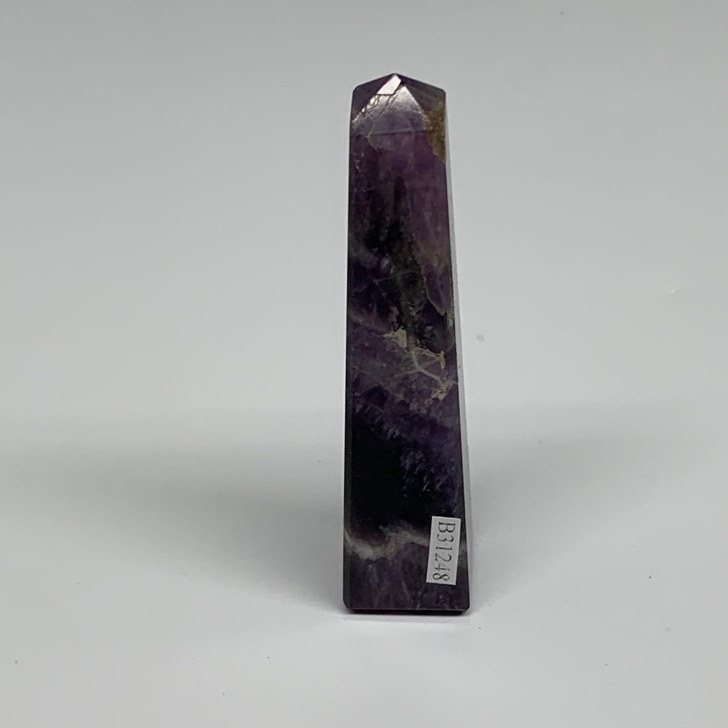 71.5g, 3.7"x0.8"x0.8" Natural Amethyst Tower Point Obelisk @Brazil, B31248