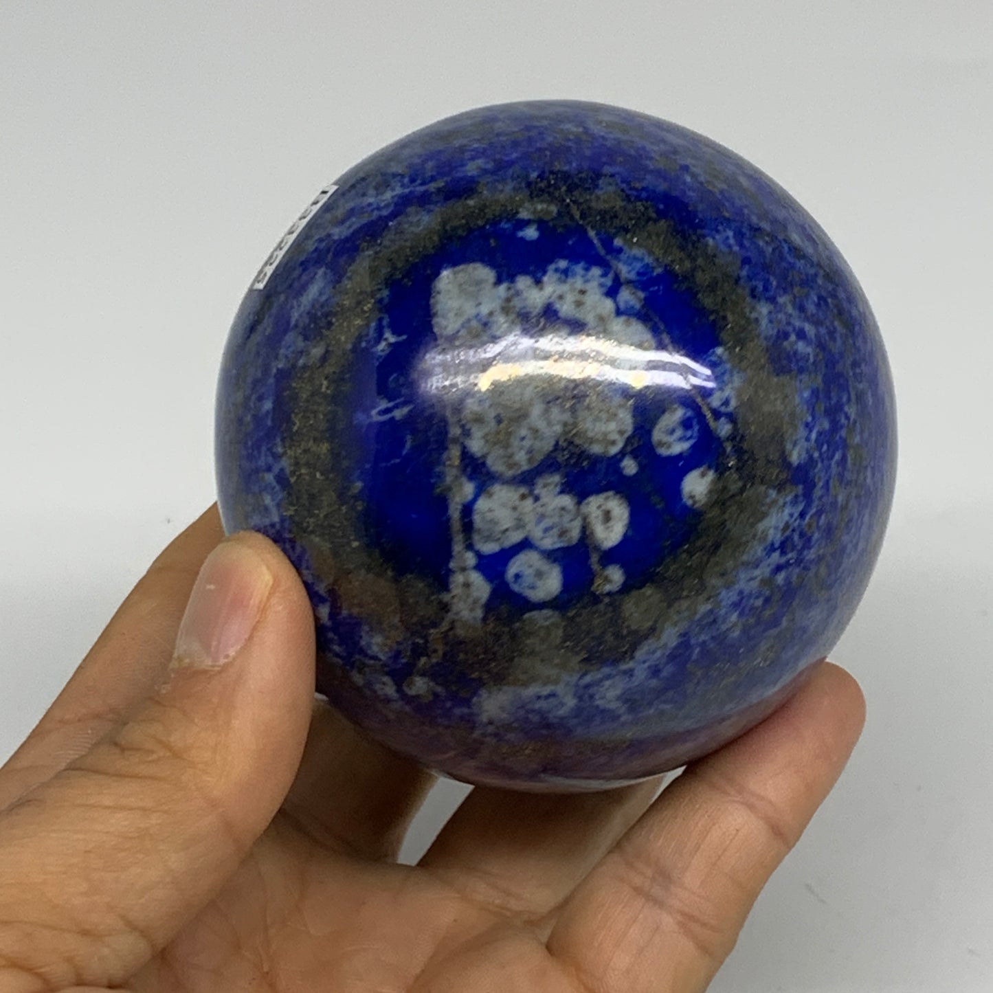 1.41 lbs, 2.9" (74mm), Lapis Lazuli Sphere Ball Gemstone @Afghanistan, B33225