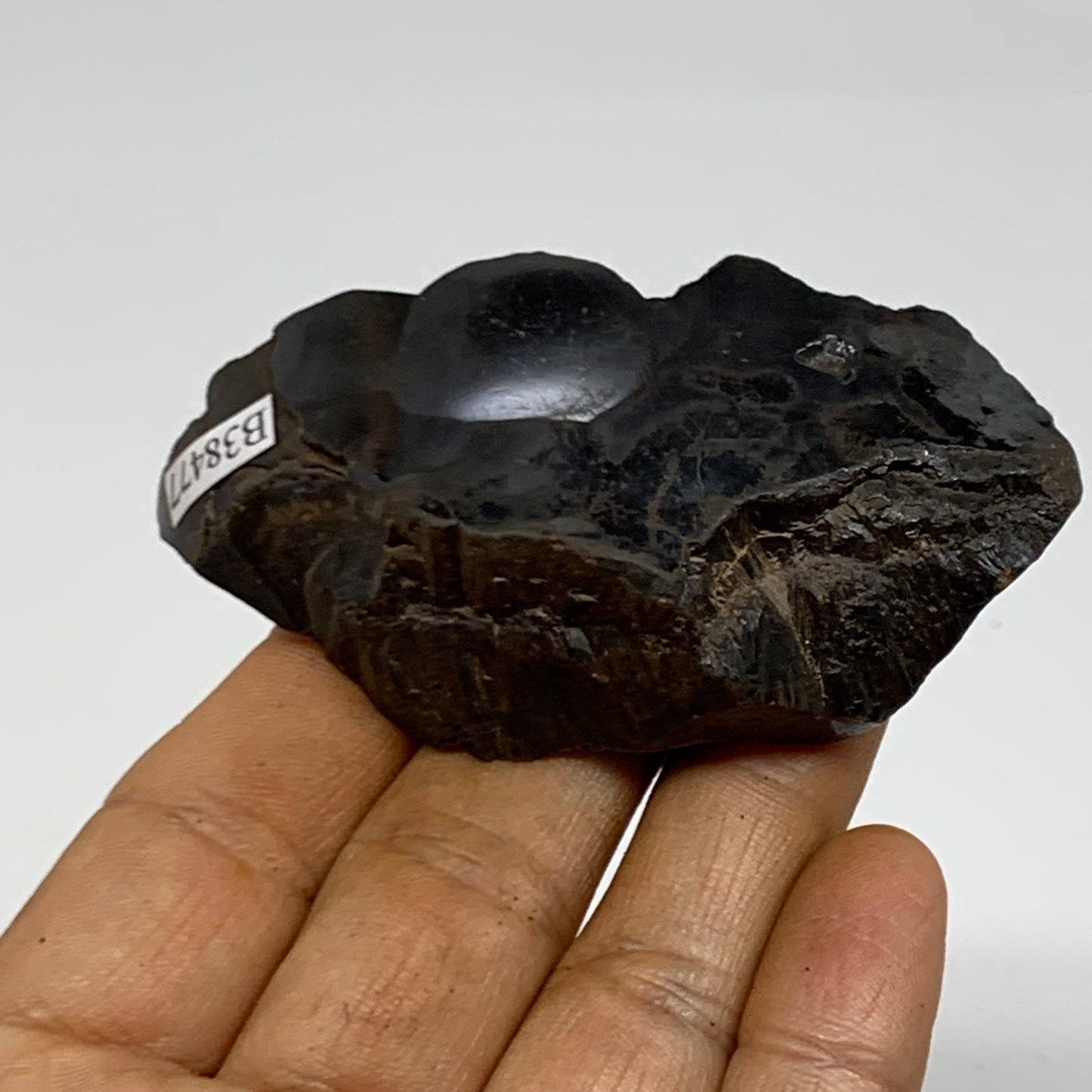 114.9g, 3"x1.5"x0.8", Rough Hematite Botryoidal Mineral Crystal, B38477