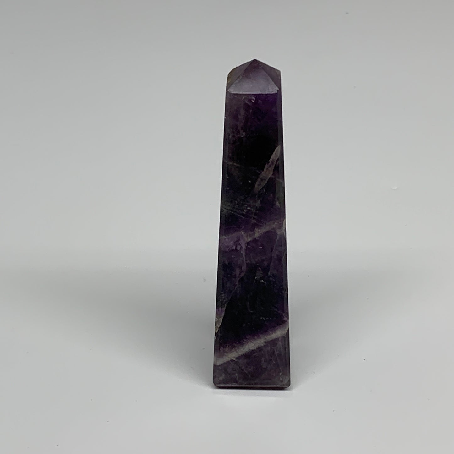 71.5g, 3.7"x0.8"x0.8" Natural Amethyst Tower Point Obelisk @Brazil, B31248