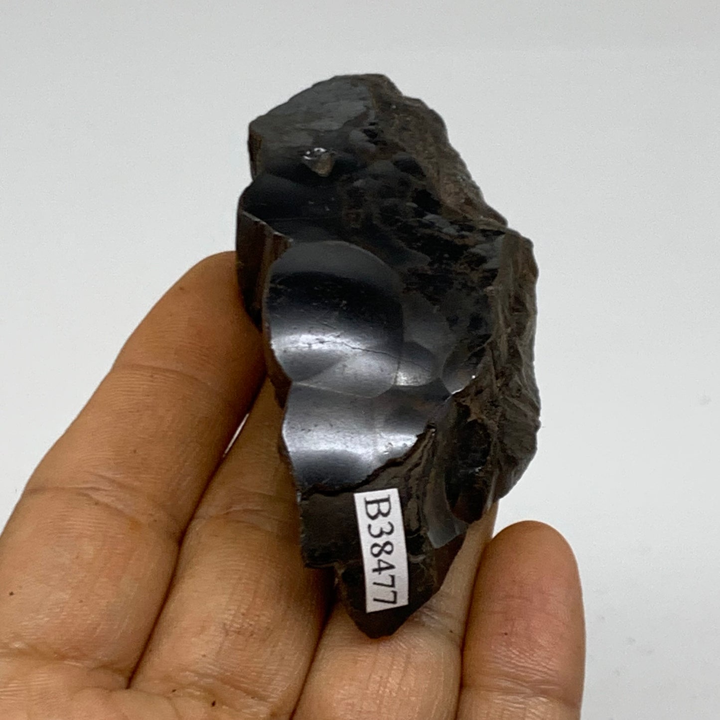 114.9g, 3"x1.5"x0.8", Rough Hematite Botryoidal Mineral Crystal, B38477