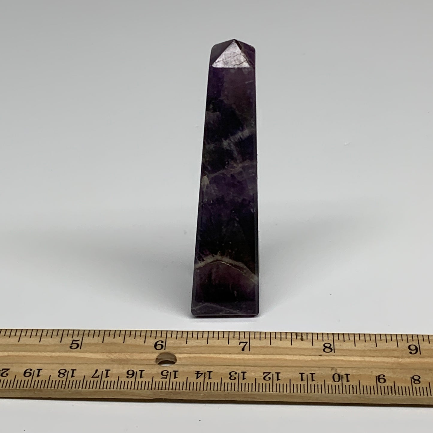 71.5g, 3.7"x0.8"x0.8" Natural Amethyst Tower Point Obelisk @Brazil, B31248