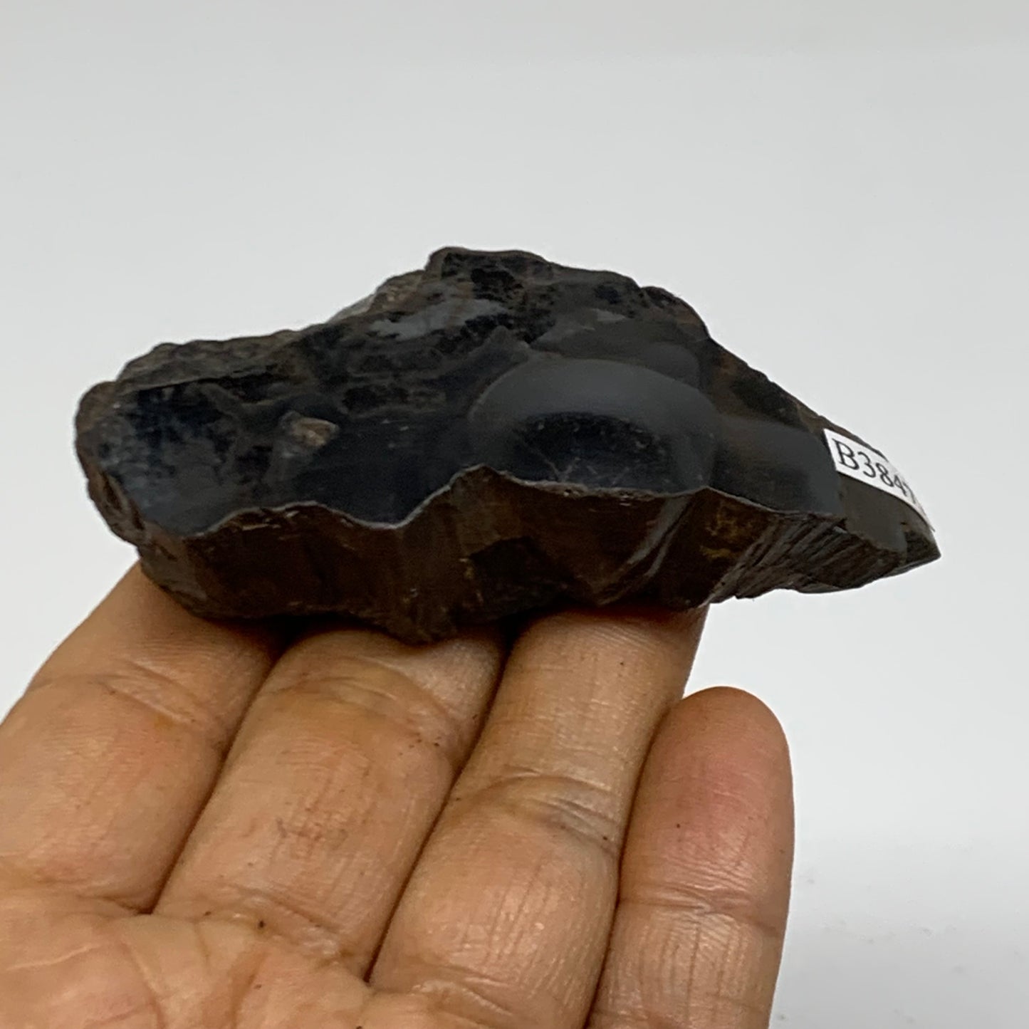 114.9g, 3"x1.5"x0.8", Rough Hematite Botryoidal Mineral Crystal, B38477
