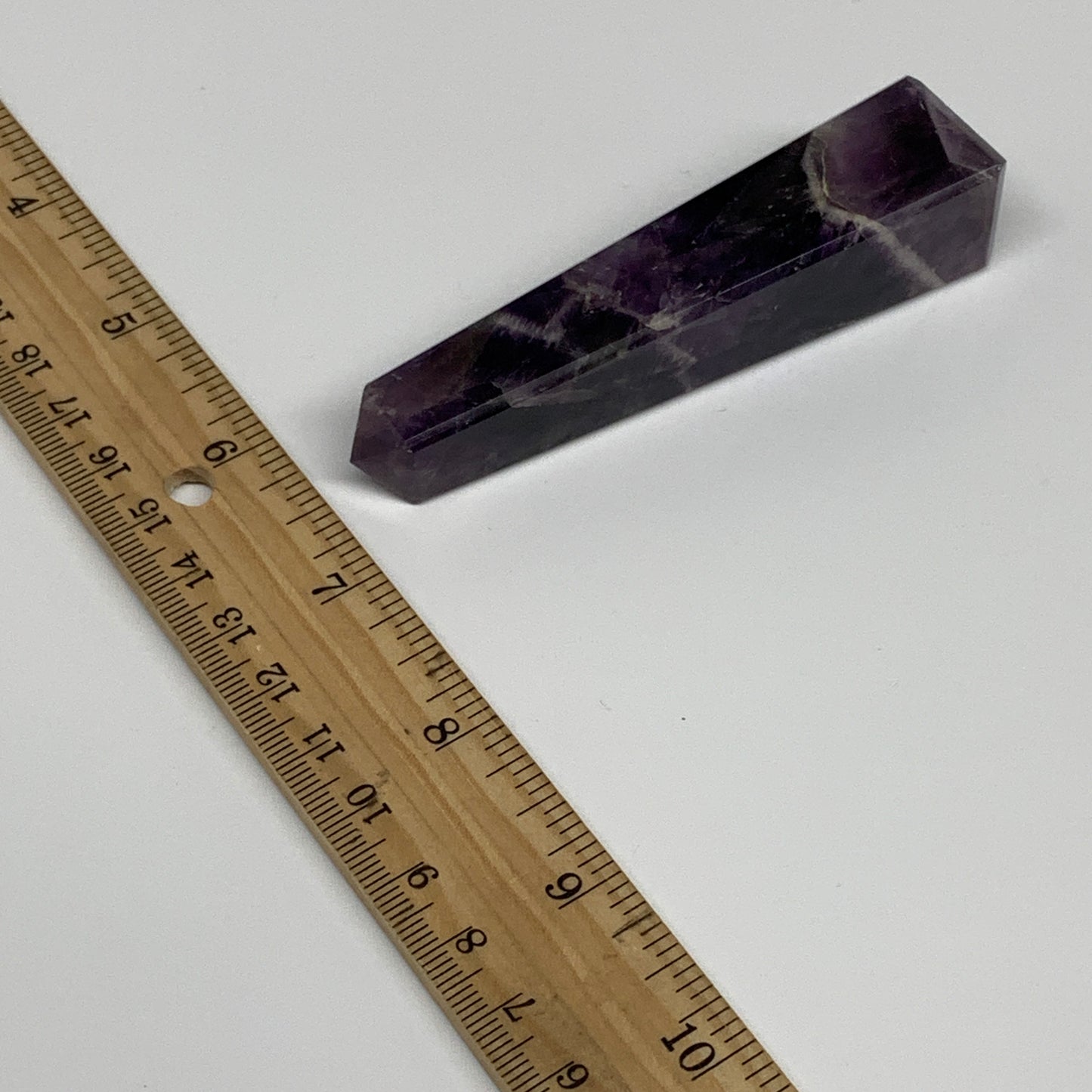 71.5g, 3.7"x0.8"x0.8" Natural Amethyst Tower Point Obelisk @Brazil, B31248