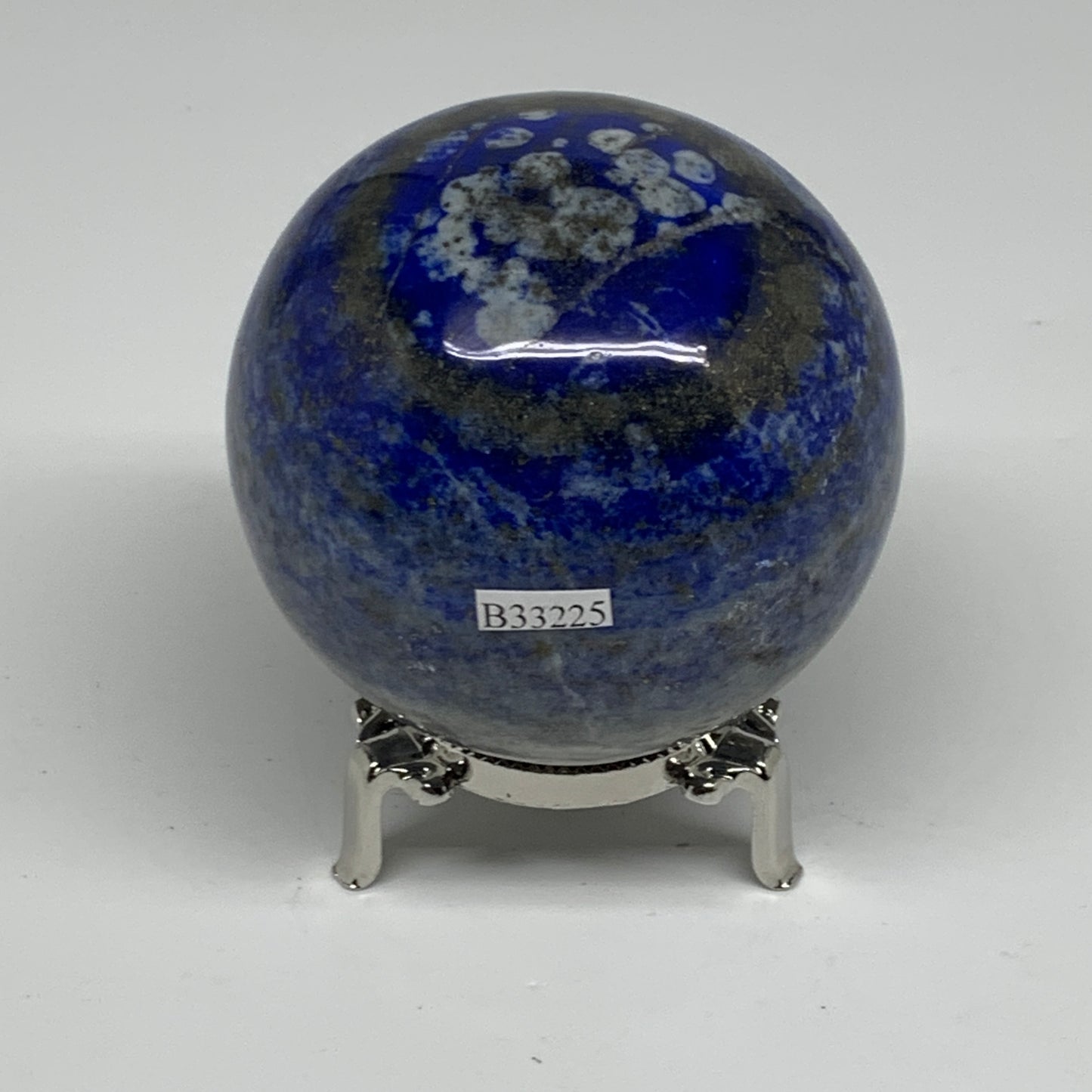 1.41 lbs, 2.9" (74mm), Lapis Lazuli Sphere Ball Gemstone @Afghanistan, B33225