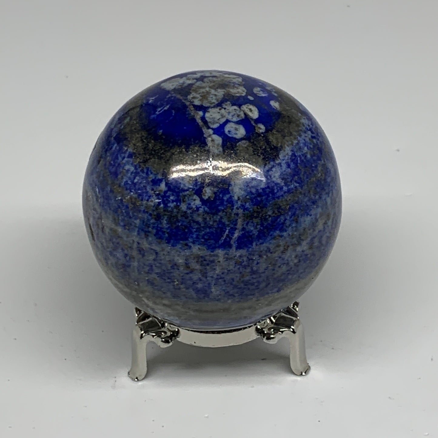 1.41 lbs, 2.9" (74mm), Lapis Lazuli Sphere Ball Gemstone @Afghanistan, B33225