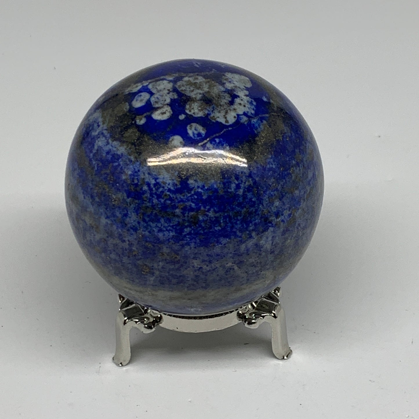 1.41 lbs, 2.9" (74mm), Lapis Lazuli Sphere Ball Gemstone @Afghanistan, B33225