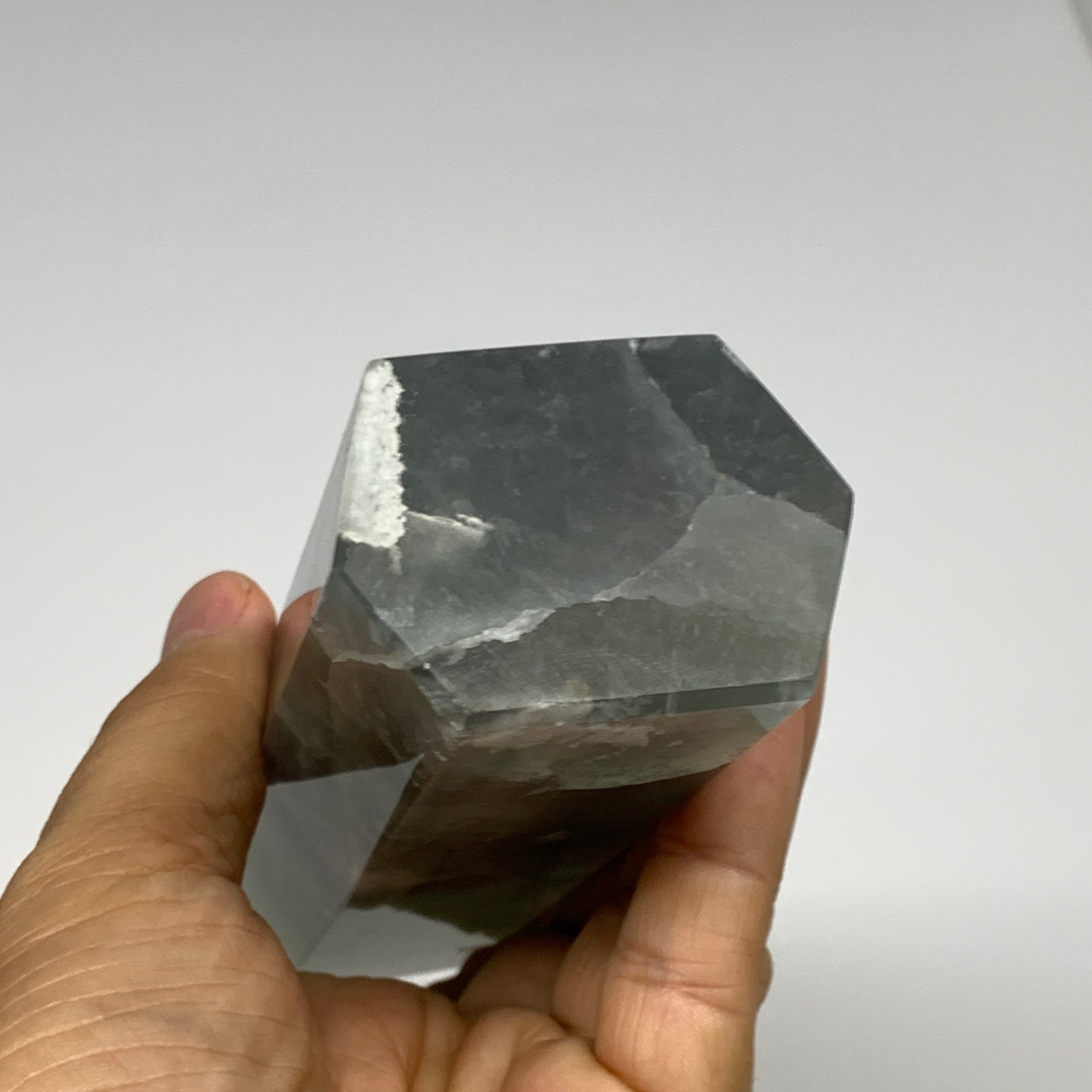 1.42 lbs, 6.5"x1.9"x1.4" Natural Fluorite Tower Obelisk Point Crystal, B29672