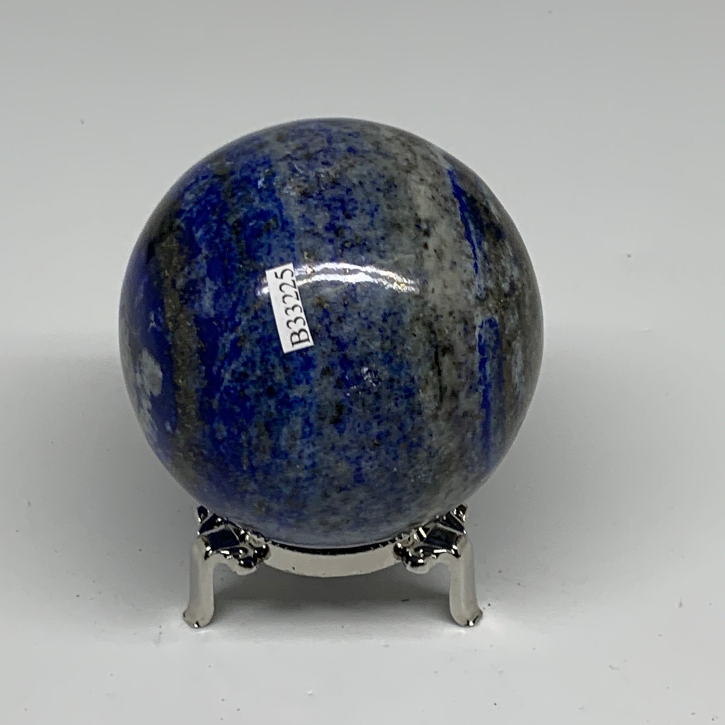 1.41 lbs, 2.9" (74mm), Lapis Lazuli Sphere Ball Gemstone @Afghanistan, B33225