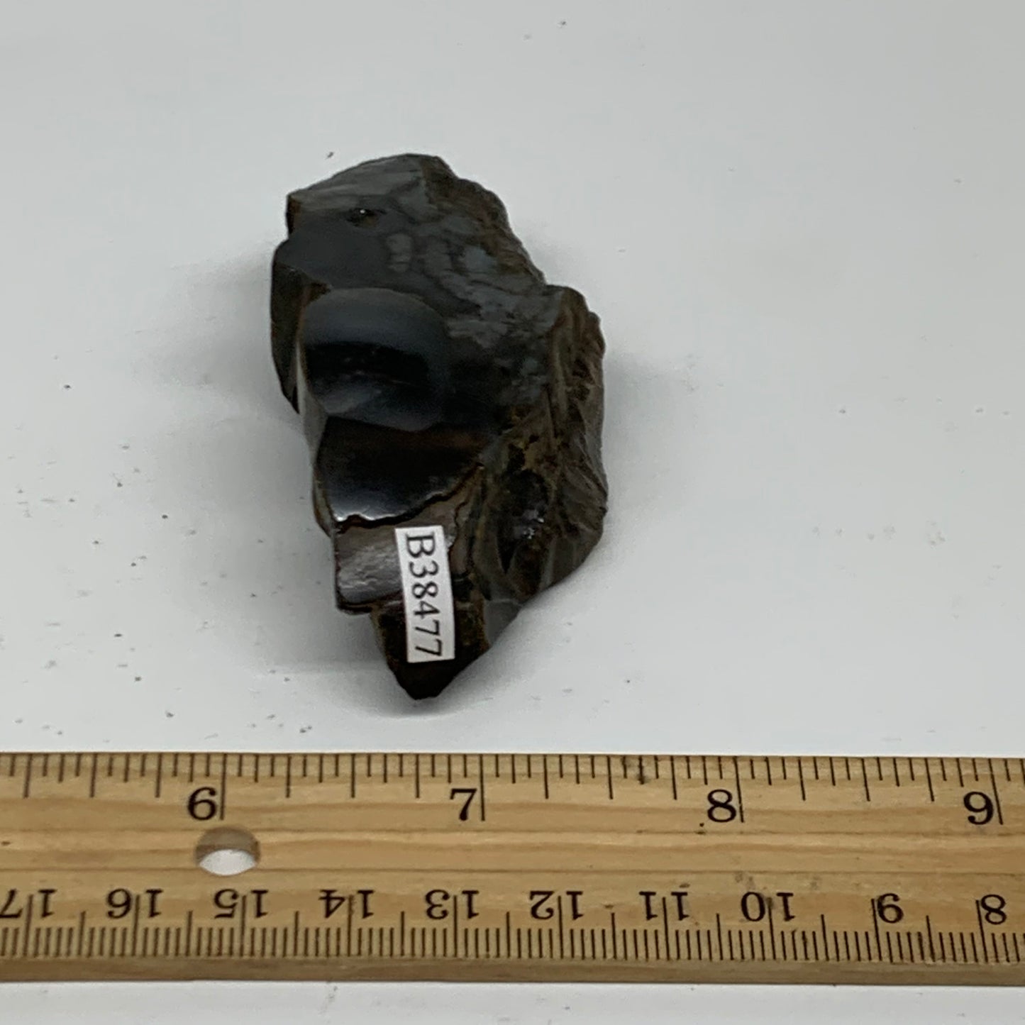 114.9g, 3"x1.5"x0.8", Rough Hematite Botryoidal Mineral Crystal, B38477