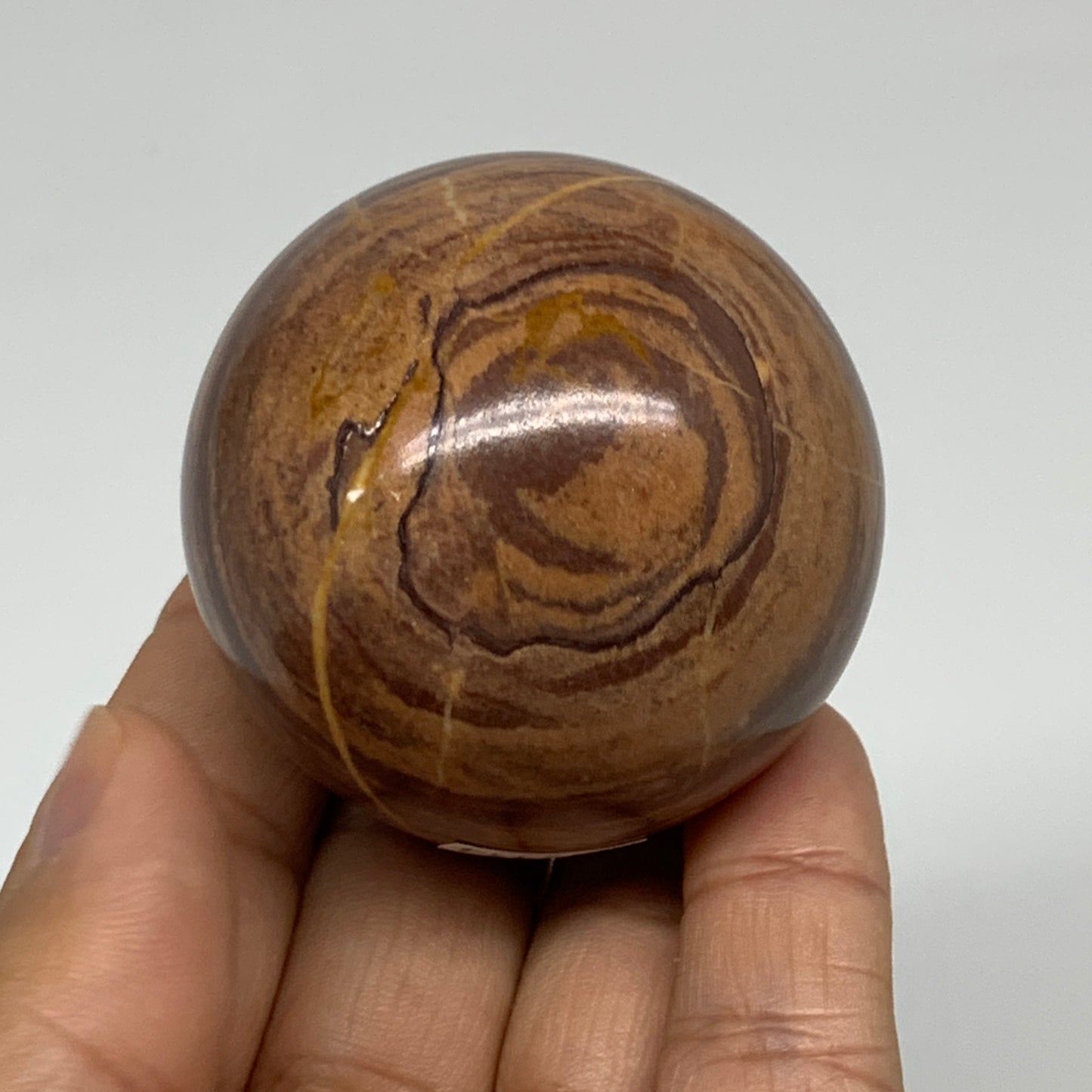 174.2g, 1.9"(48mm) Snakeskin Jasper Sphere Gemstone,Healing Crystal, B35354