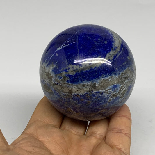 1 lbs, 2.6" (65mm), Lapis Lazuli Sphere Ball Gemstone @Afghanistan, B33226
