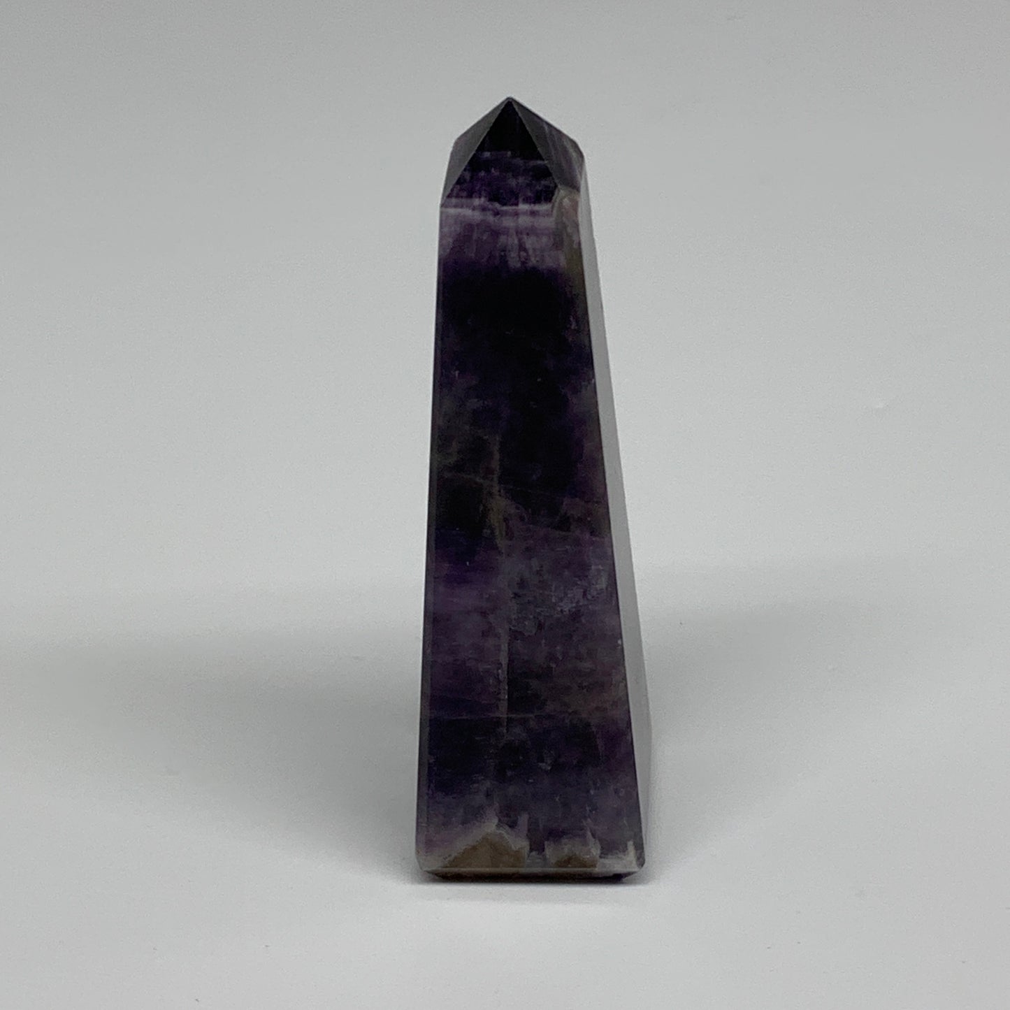 89.3g, 3.5"x1"x1" Natural Amethyst Tower Point Obelisk @Brazil, B31249