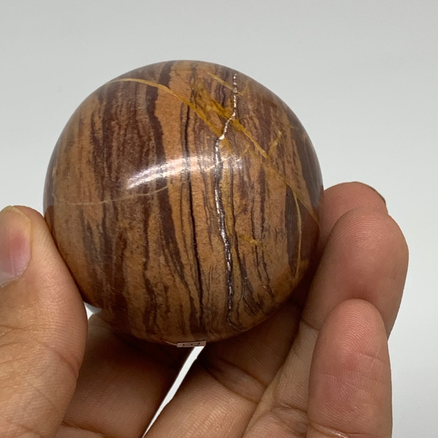 174.2g, 1.9"(48mm) Snakeskin Jasper Sphere Gemstone,Healing Crystal, B35354