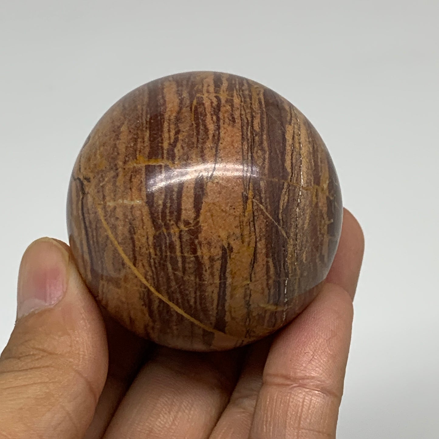 174.2g, 1.9"(48mm) Snakeskin Jasper Sphere Gemstone,Healing Crystal, B35354