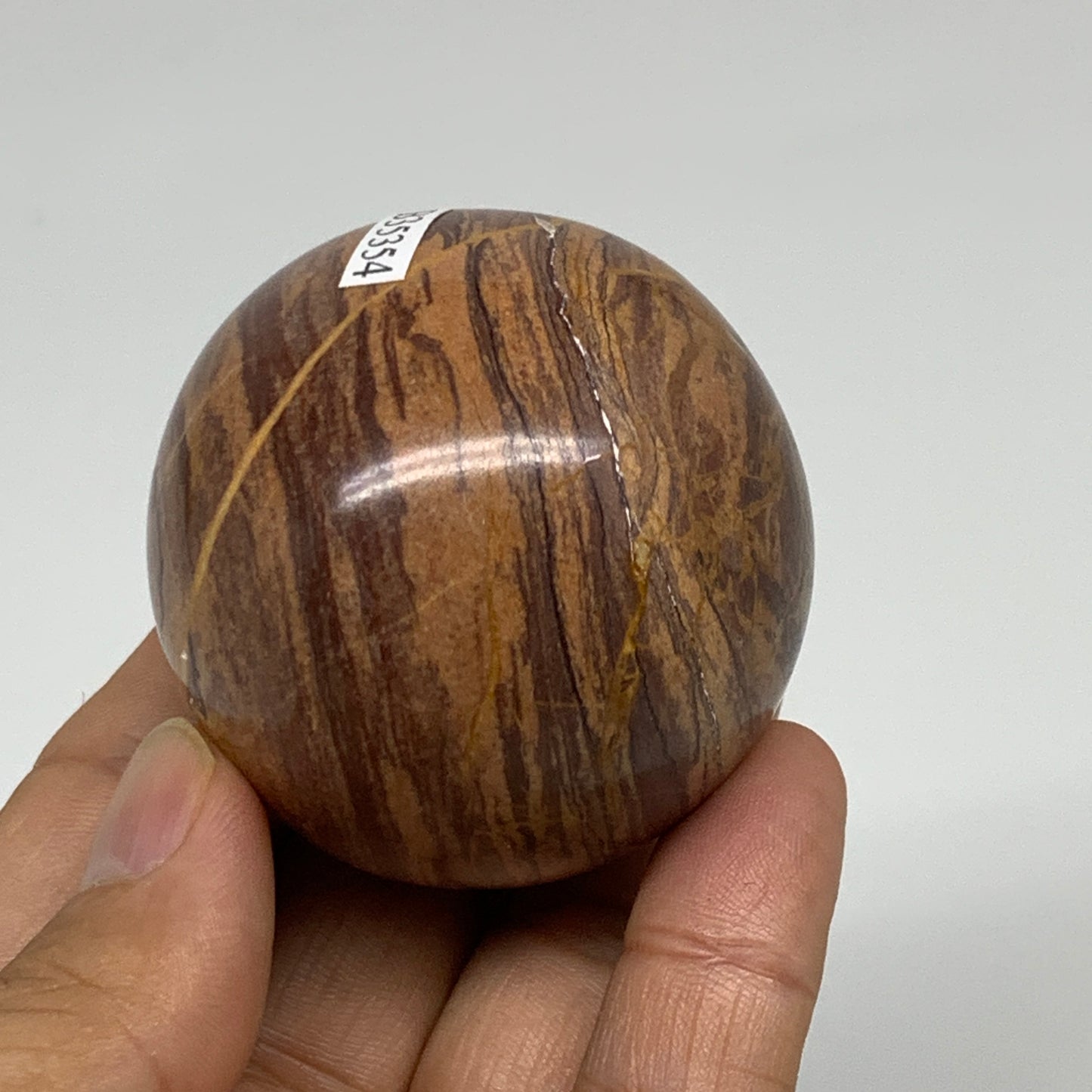 174.2g, 1.9"(48mm) Snakeskin Jasper Sphere Gemstone,Healing Crystal, B35354
