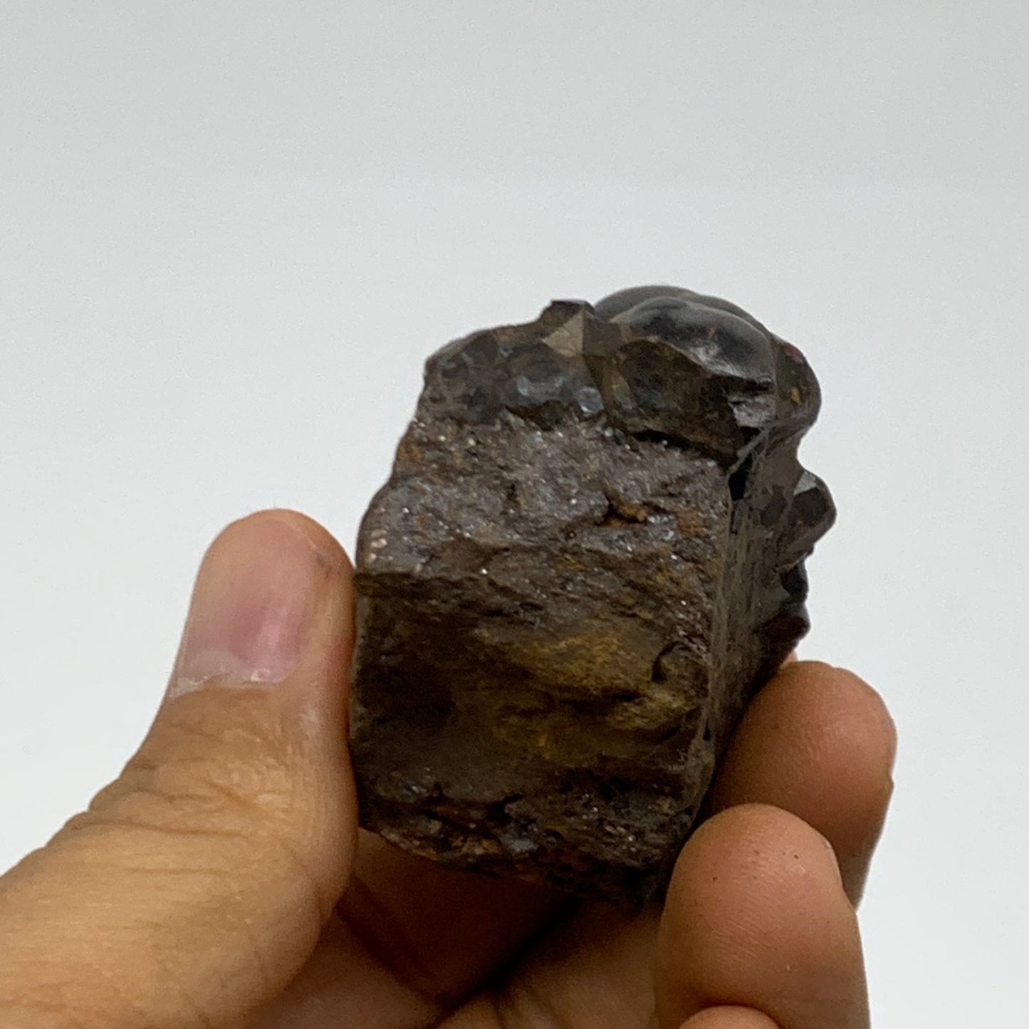 113.8g, 2.3"x1.3"x1", Rough Hematite Botryoidal Mineral Crystal, B38478