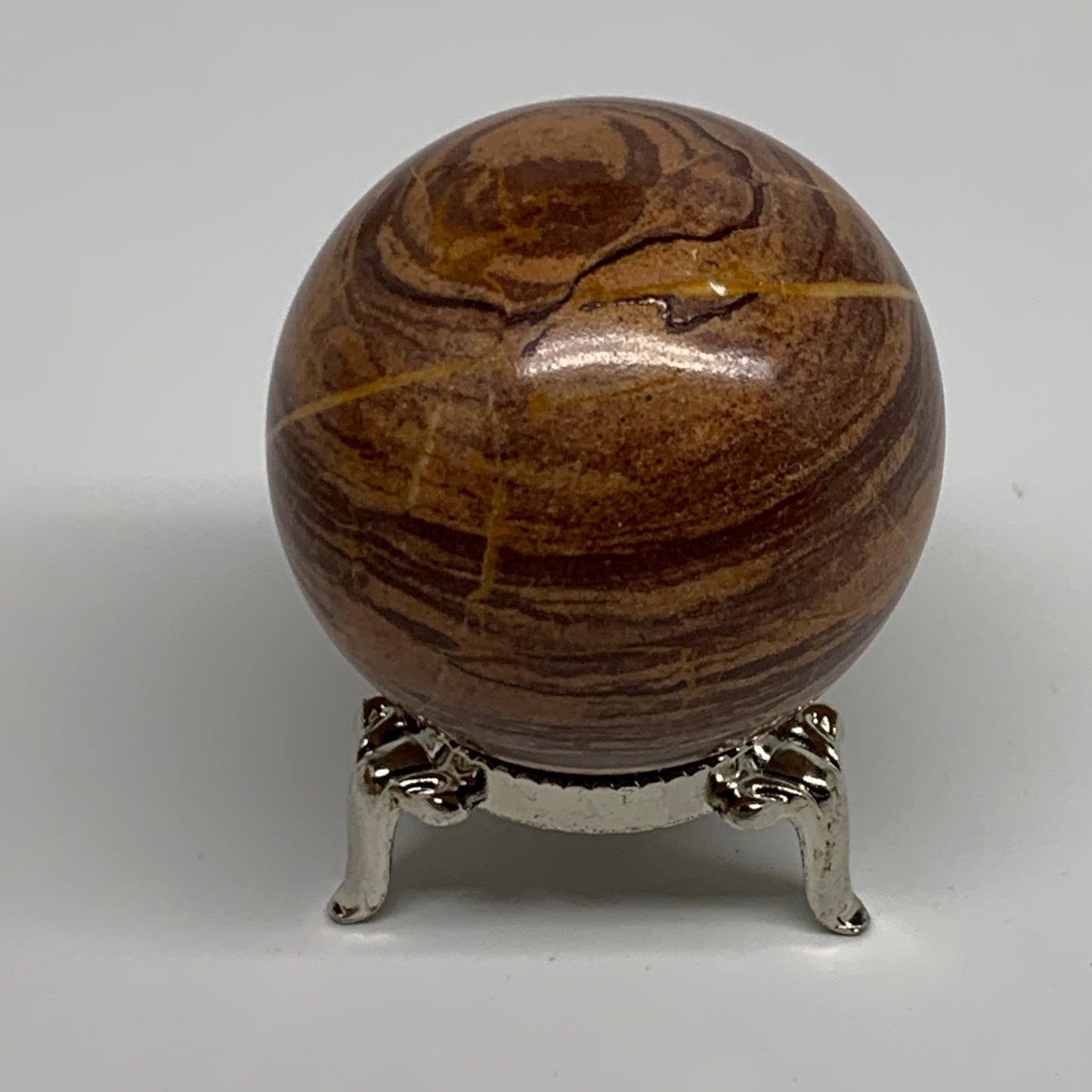 174.2g, 1.9"(48mm) Snakeskin Jasper Sphere Gemstone,Healing Crystal, B35354