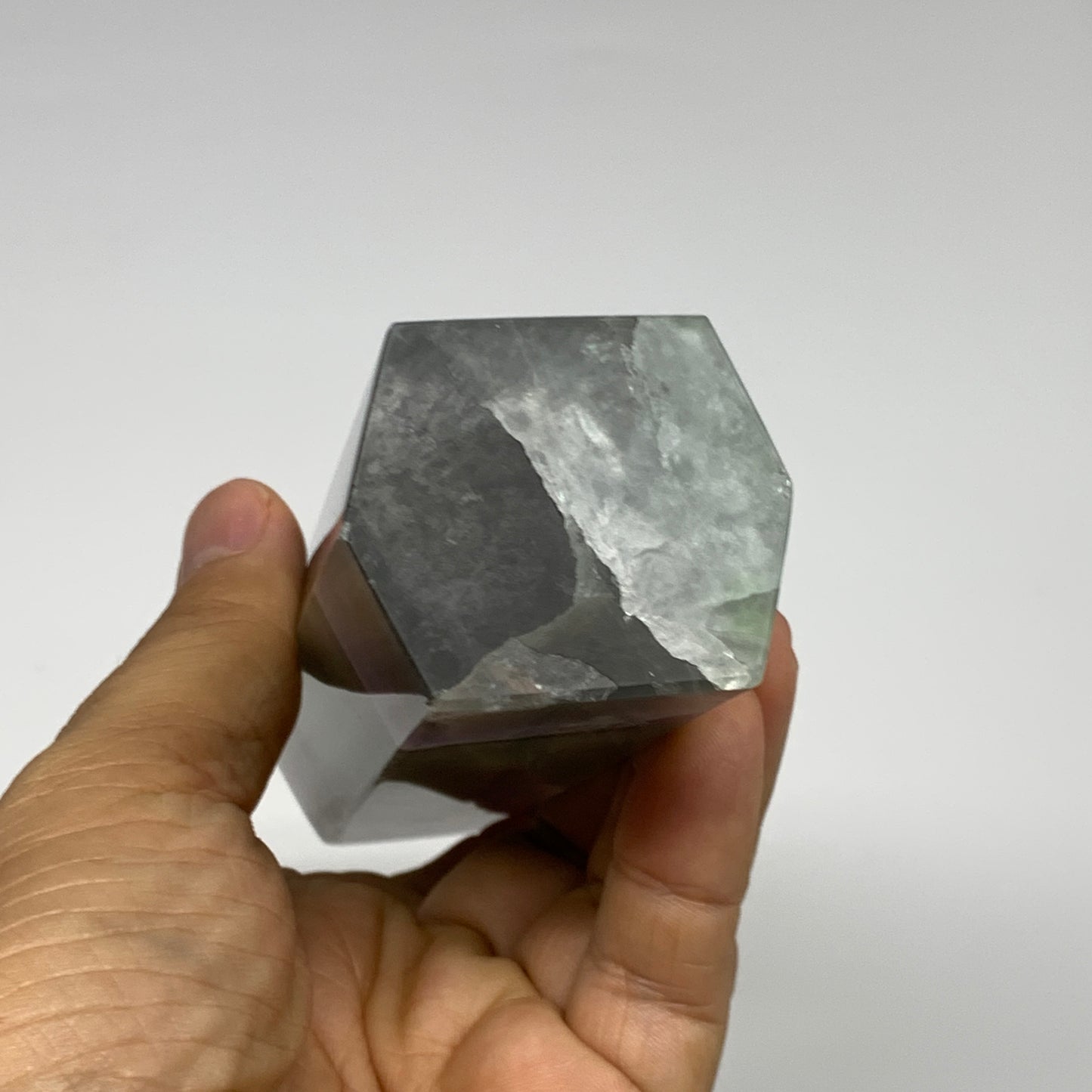 1.12 lbs, 6"x1.6"x1.4" Natural Fluorite Tower Obelisk Point Crystal, B29673