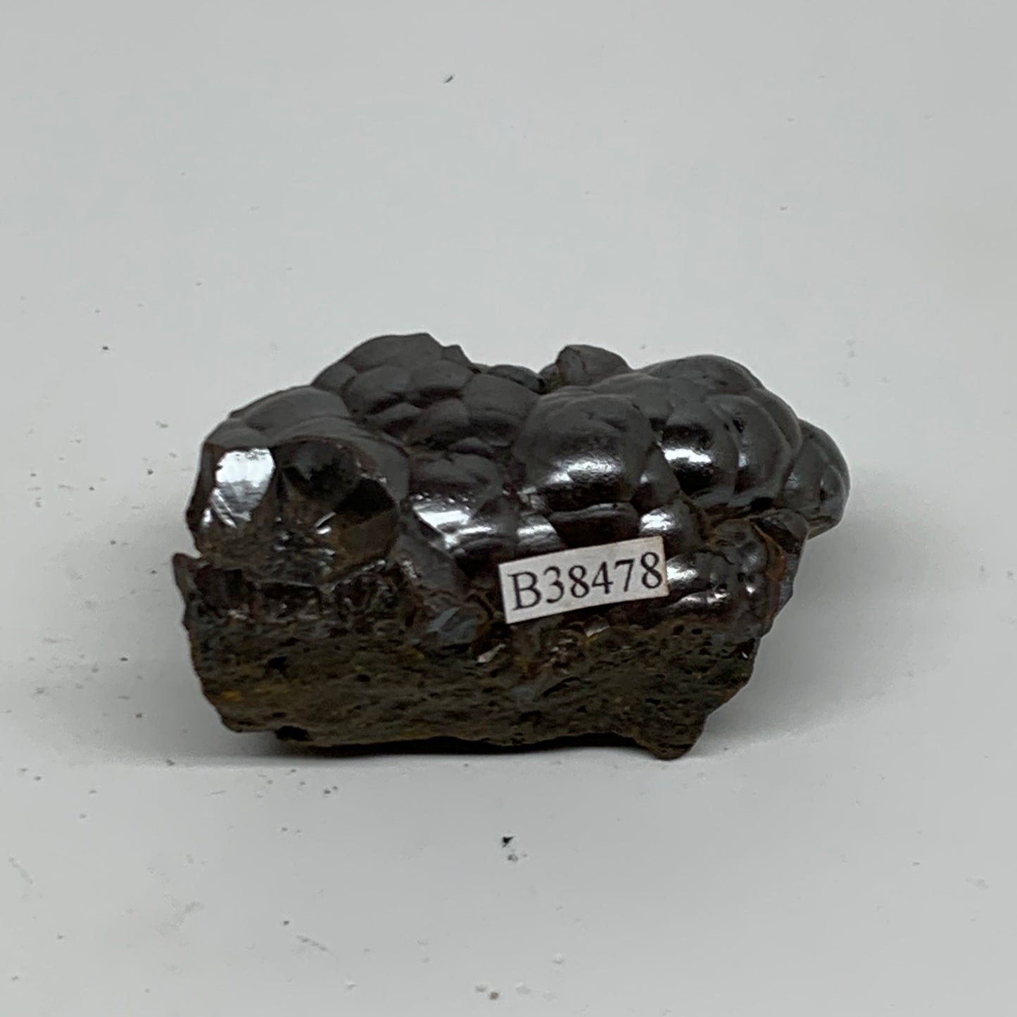 113.8g, 2.3"x1.3"x1", Rough Hematite Botryoidal Mineral Crystal, B38478