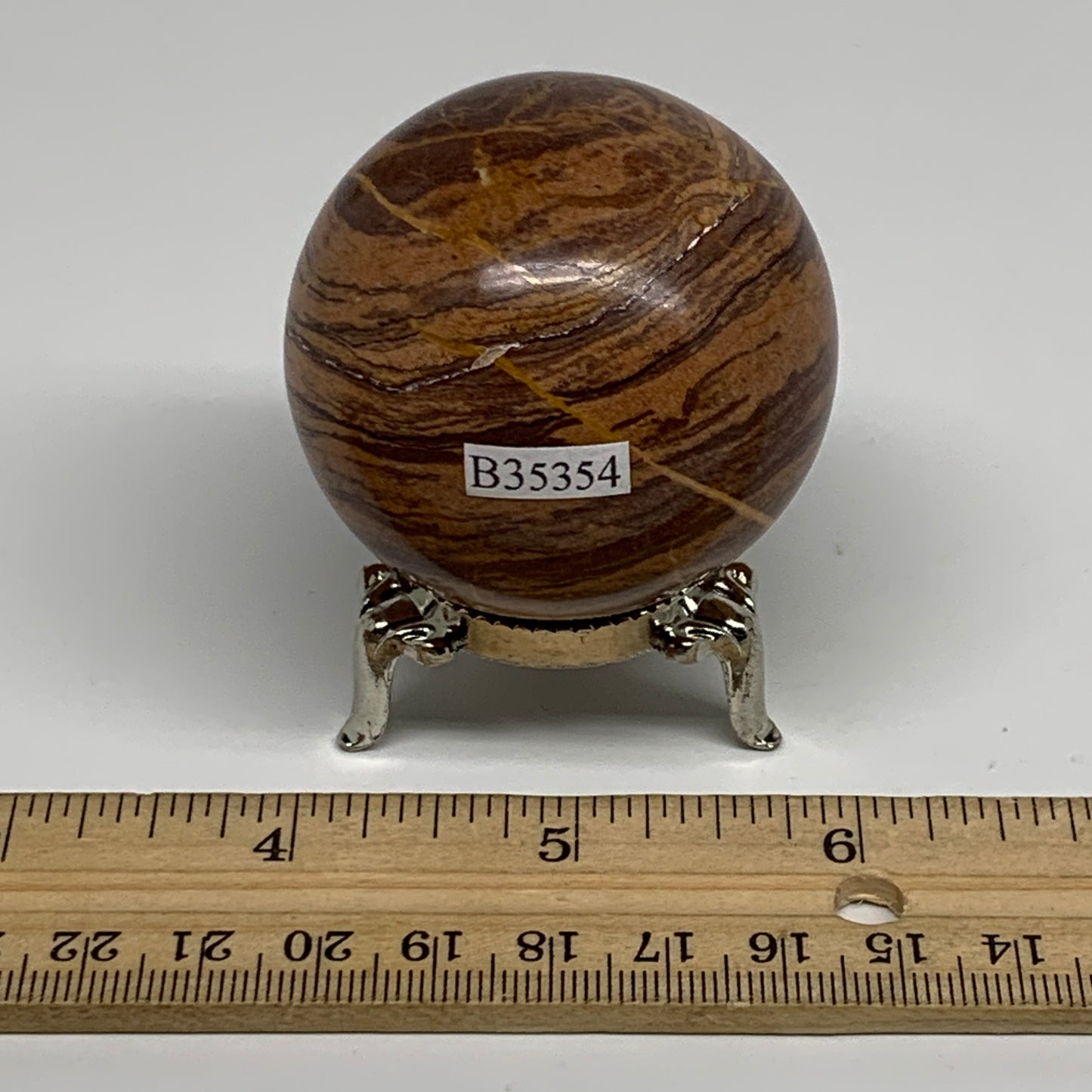 174.2g, 1.9"(48mm) Snakeskin Jasper Sphere Gemstone,Healing Crystal, B35354