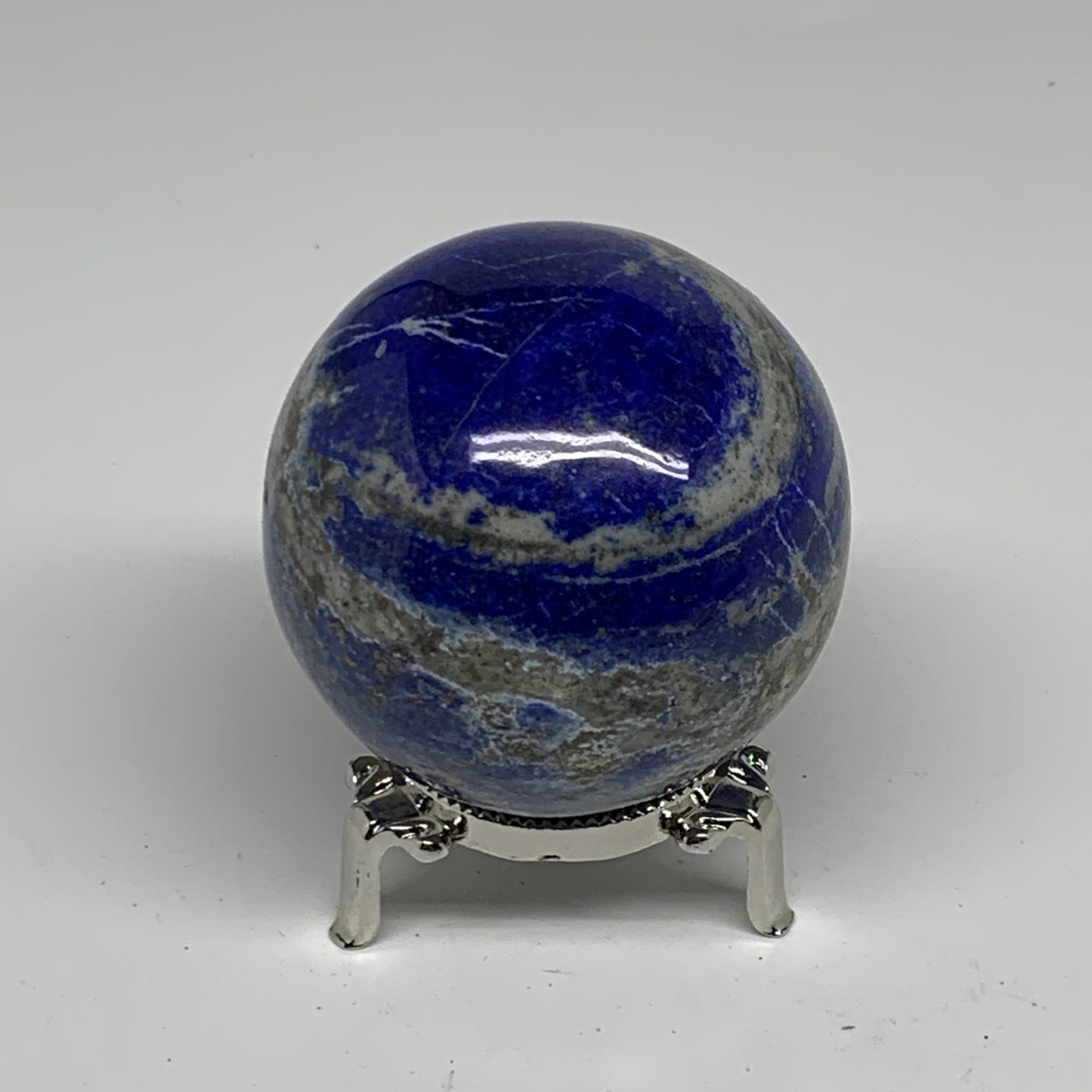 1 lbs, 2.6" (65mm), Lapis Lazuli Sphere Ball Gemstone @Afghanistan, B33226