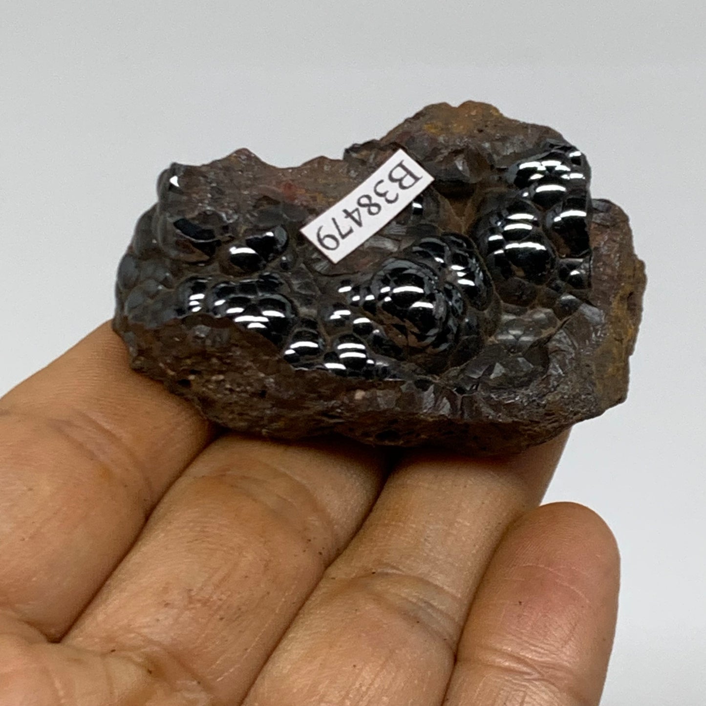 80.5g, 2.2"x1.4"x0.8", Rough Hematite Botryoidal Mineral Crystal, B38479