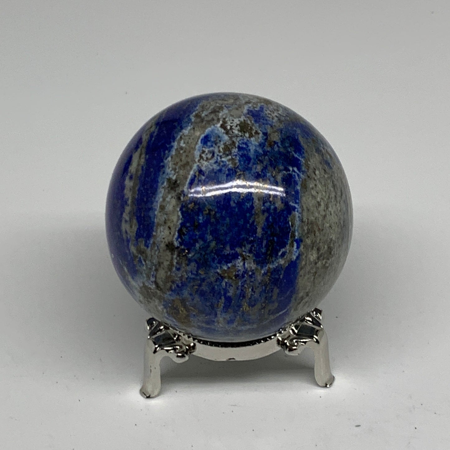 1 lbs, 2.6" (65mm), Lapis Lazuli Sphere Ball Gemstone @Afghanistan, B33226