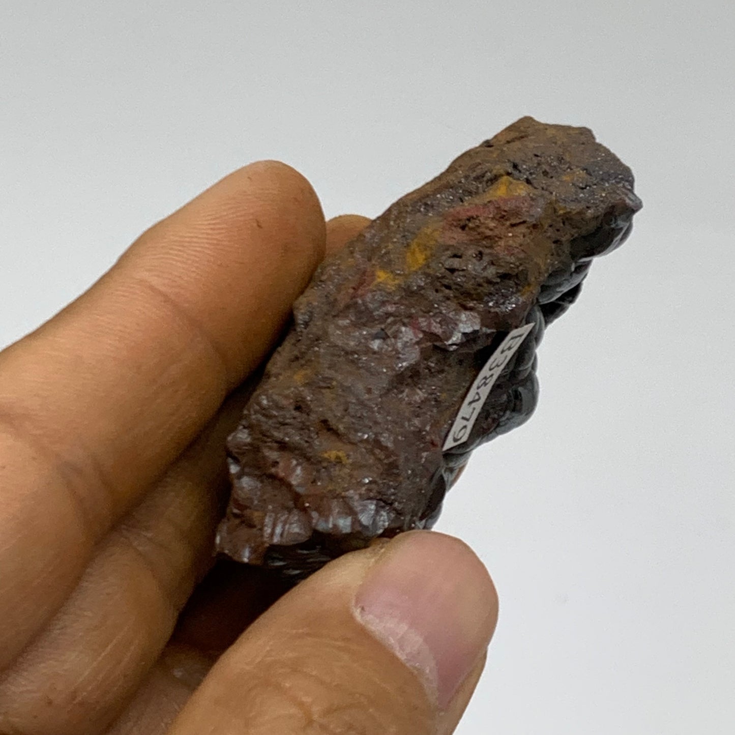 80.5g, 2.2"x1.4"x0.8", Rough Hematite Botryoidal Mineral Crystal, B38479