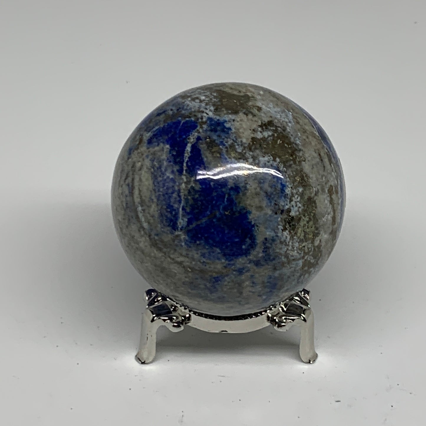 1 lbs, 2.6" (65mm), Lapis Lazuli Sphere Ball Gemstone @Afghanistan, B33226