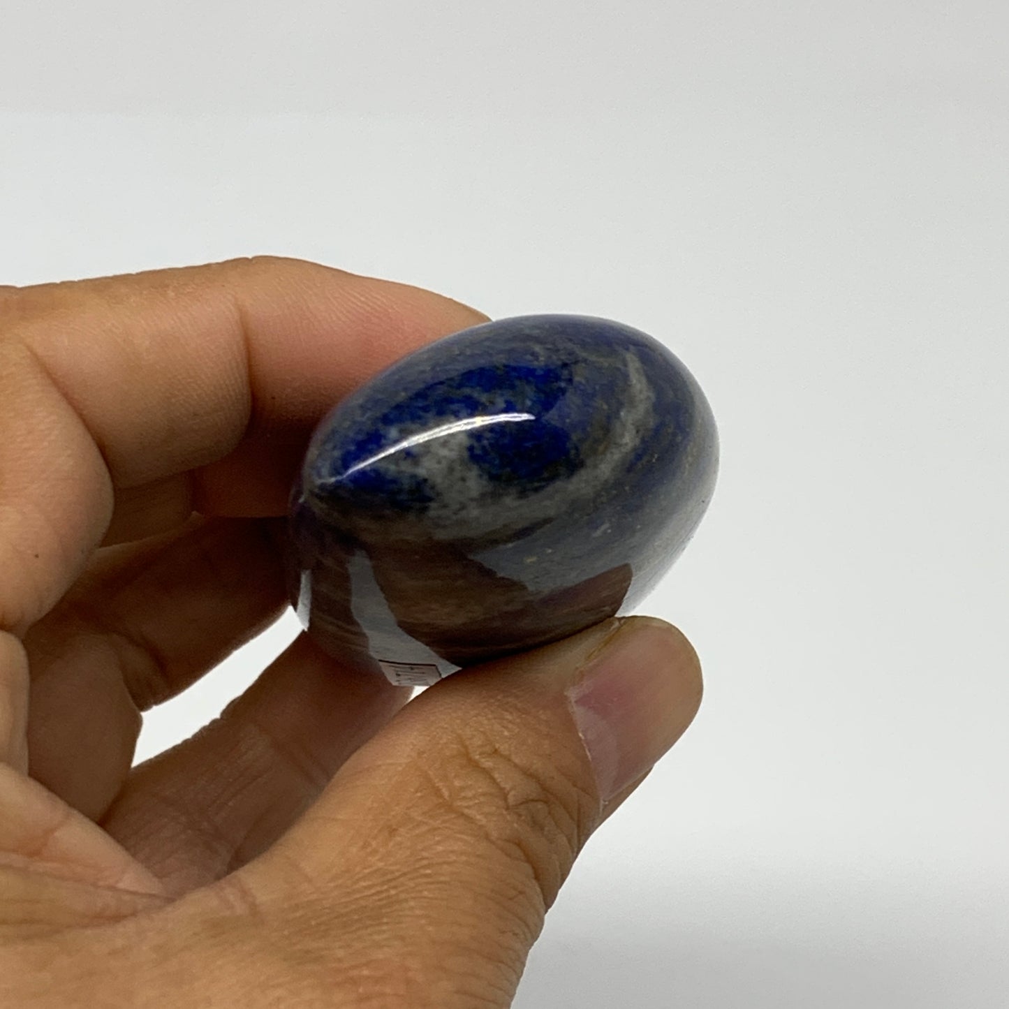 124.6g,3"x1.5"x0.9", Natural Lapis Lazuli Palm Stone @Afghanistan, B36714