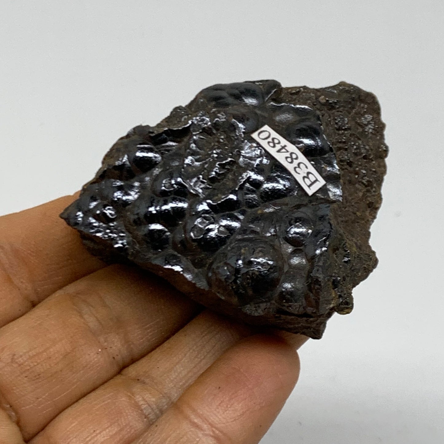 113g, 2.2"x2"x0.9", Rough Hematite Botryoidal Mineral Crystal, B38480