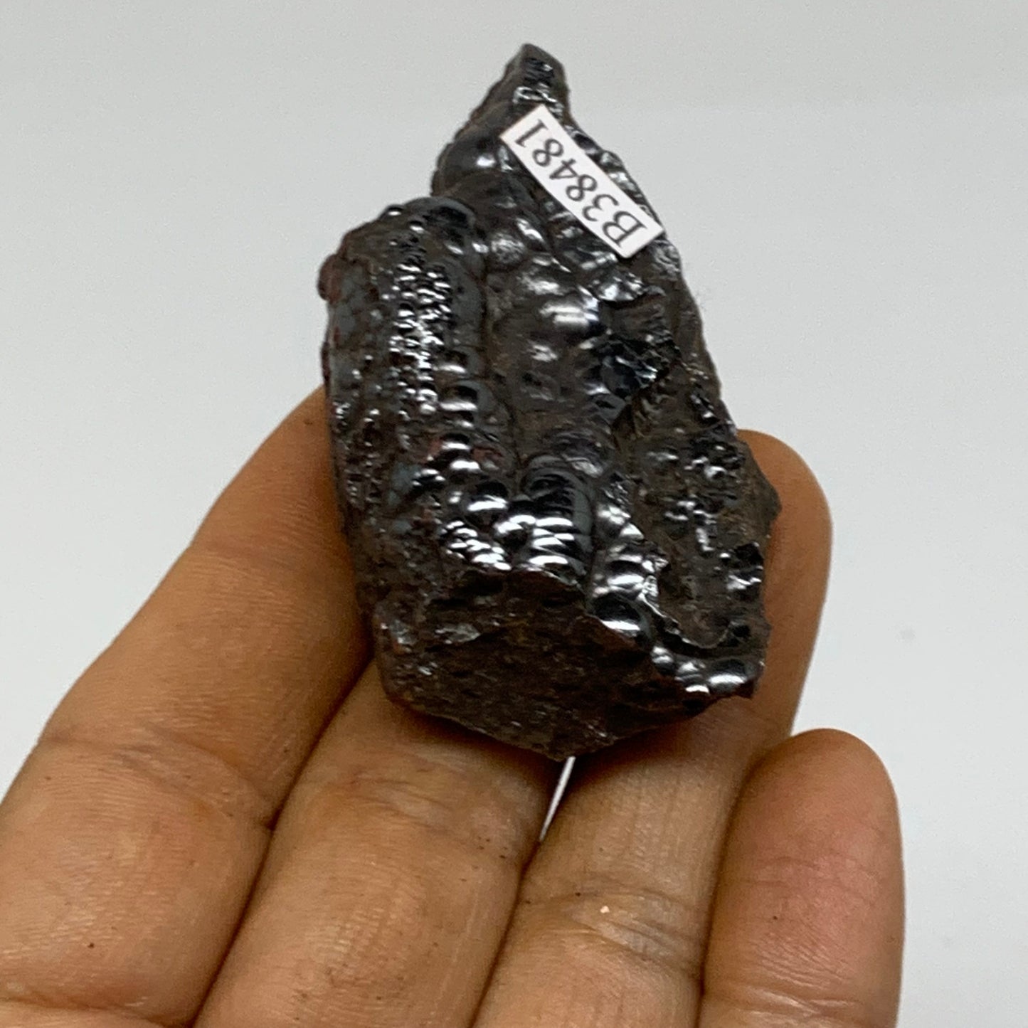 79.2g, 2.4"x1.2"x0.8", Rough Hematite Botryoidal Mineral Crystal, B38481