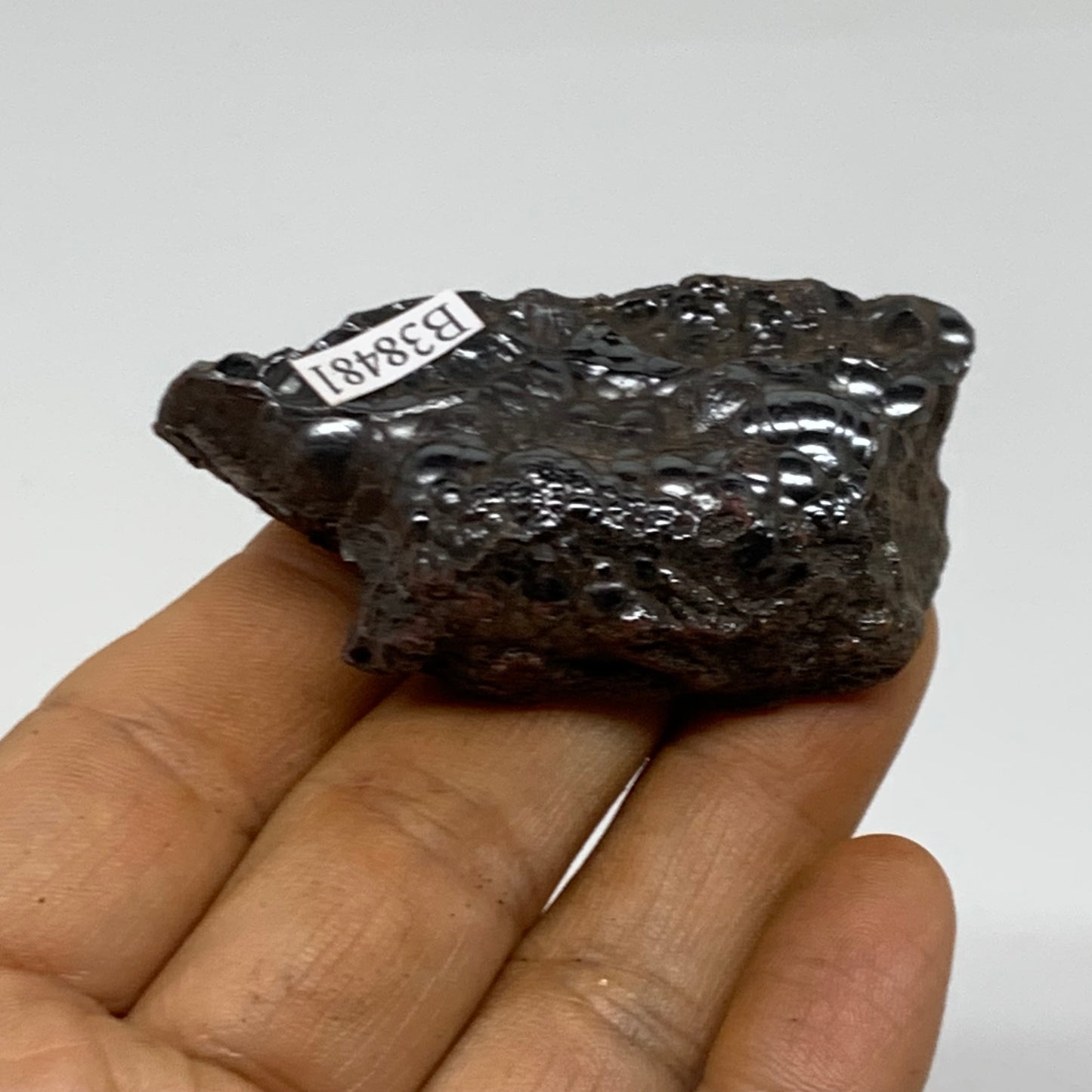 79.2g, 2.4"x1.2"x0.8", Rough Hematite Botryoidal Mineral Crystal, B38481