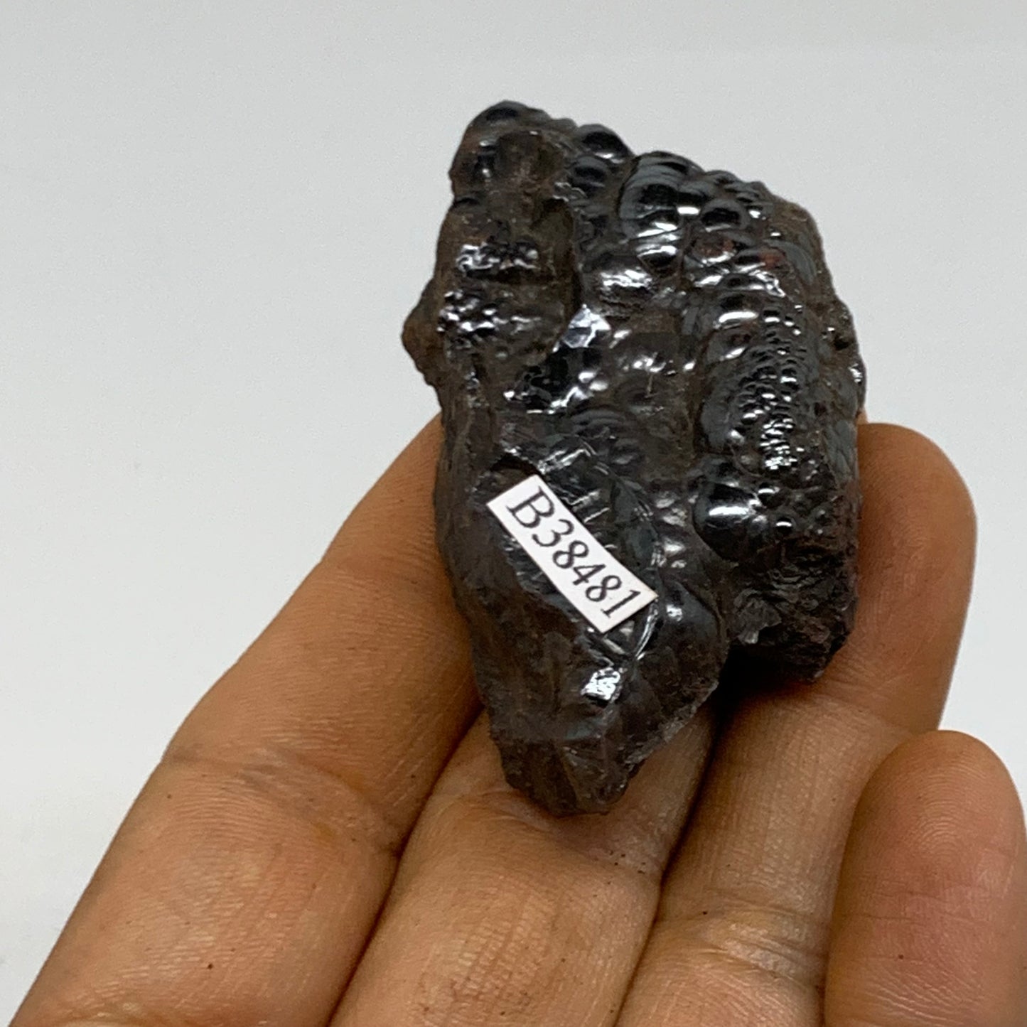 79.2g, 2.4"x1.2"x0.8", Rough Hematite Botryoidal Mineral Crystal, B38481