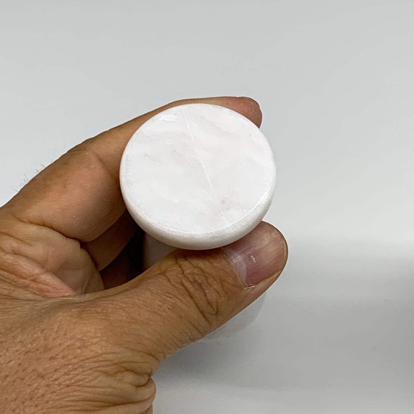 1.28 lbs, 3"x3", Natural Marble Crystal Pestle and Mortar Handmade, B32567