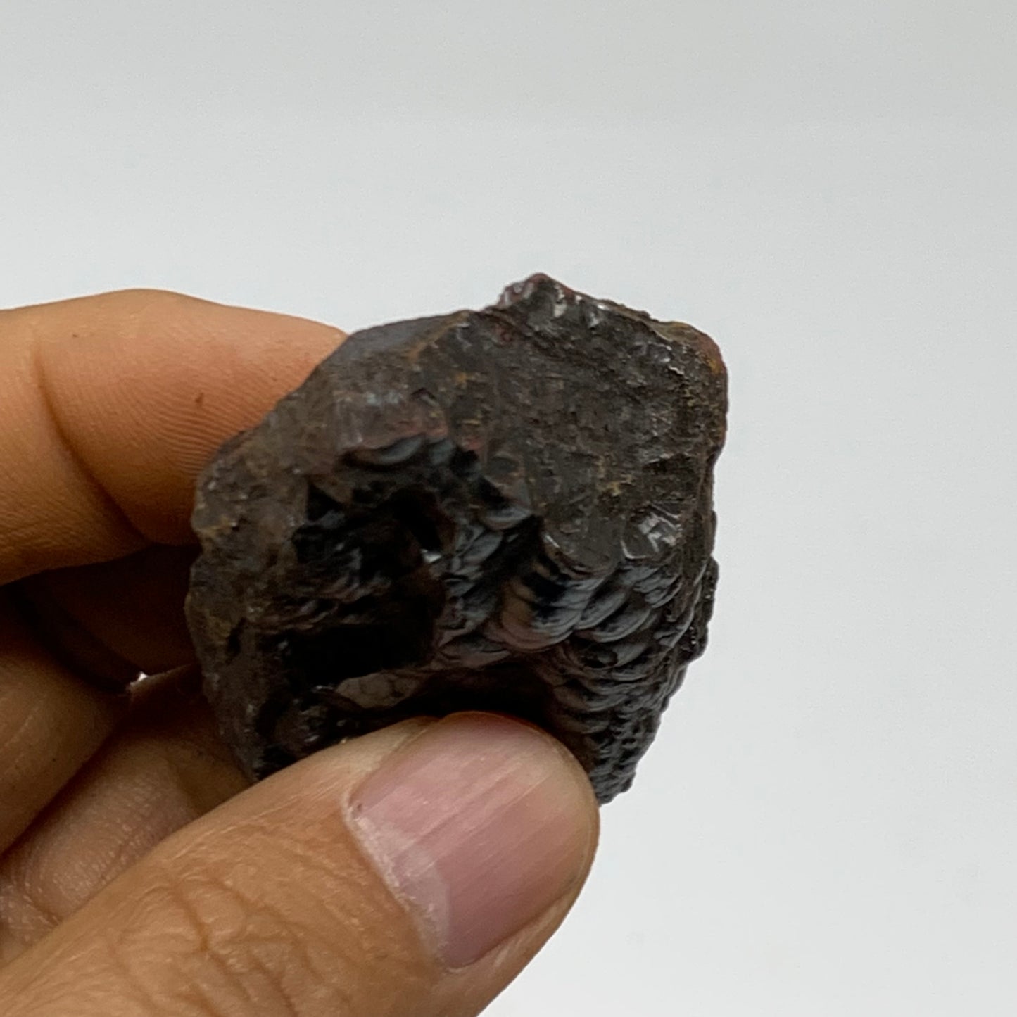 79.2g, 2.4"x1.2"x0.8", Rough Hematite Botryoidal Mineral Crystal, B38481