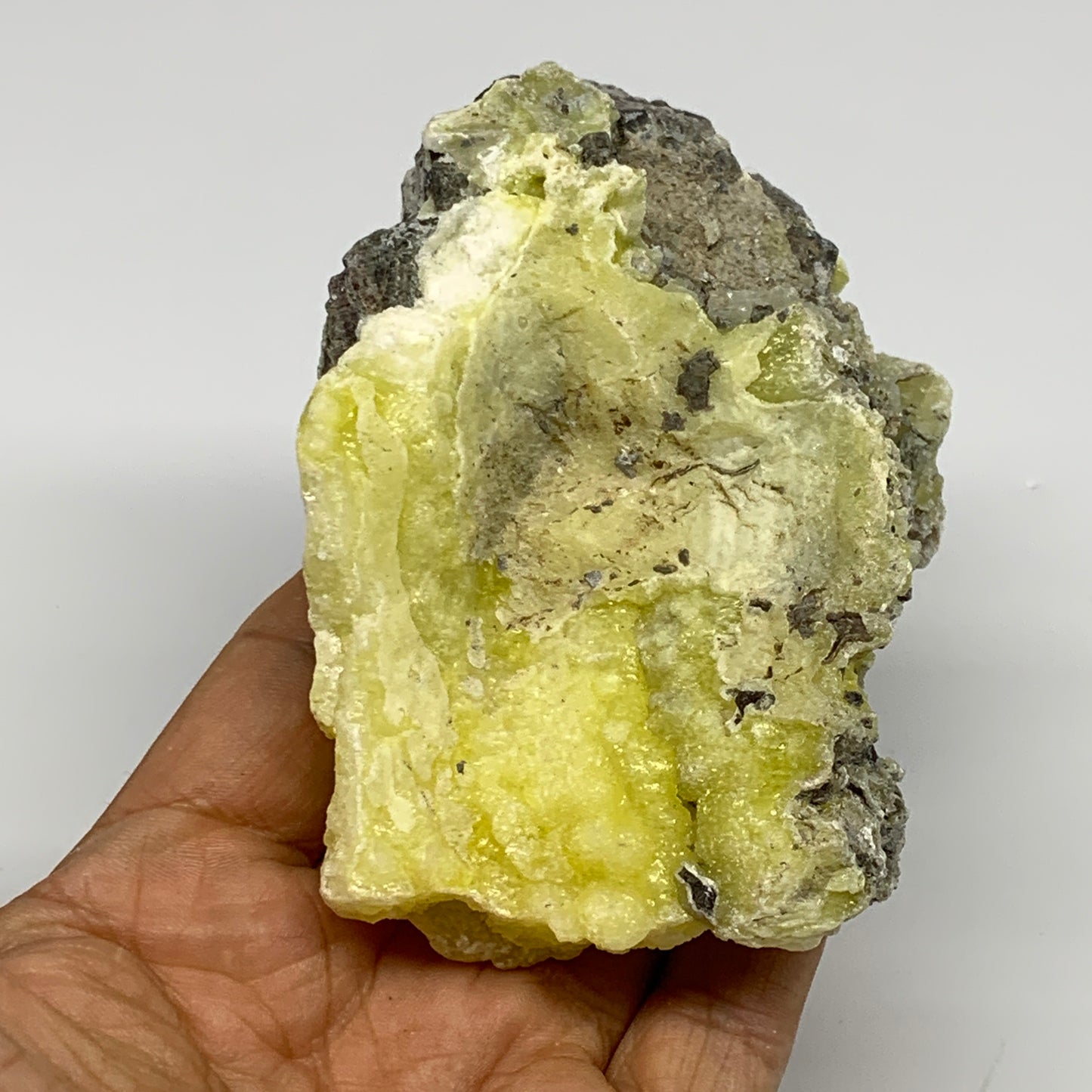 196.7g, 4"x2.6"x1.1", Rough Brucite Crystal Mineral Specimens @Pakistan, B27346
