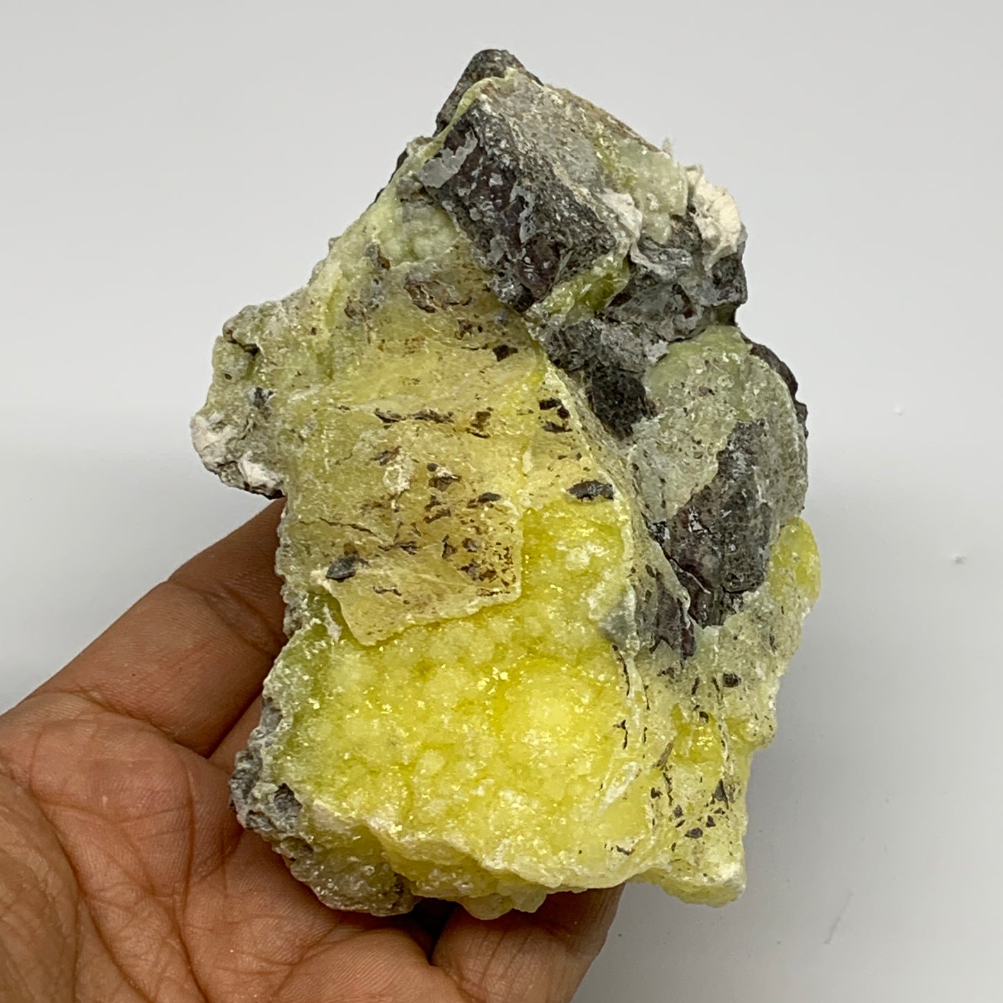 196.7g, 4"x2.6"x1.1", Rough Brucite Crystal Mineral Specimens @Pakistan, B27346