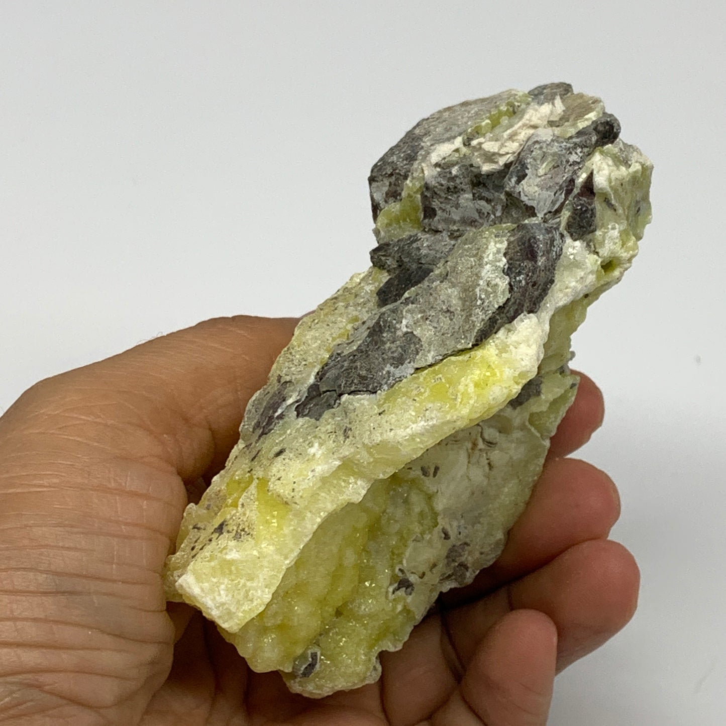 196.7g, 4"x2.6"x1.1", Rough Brucite Crystal Mineral Specimens @Pakistan, B27346