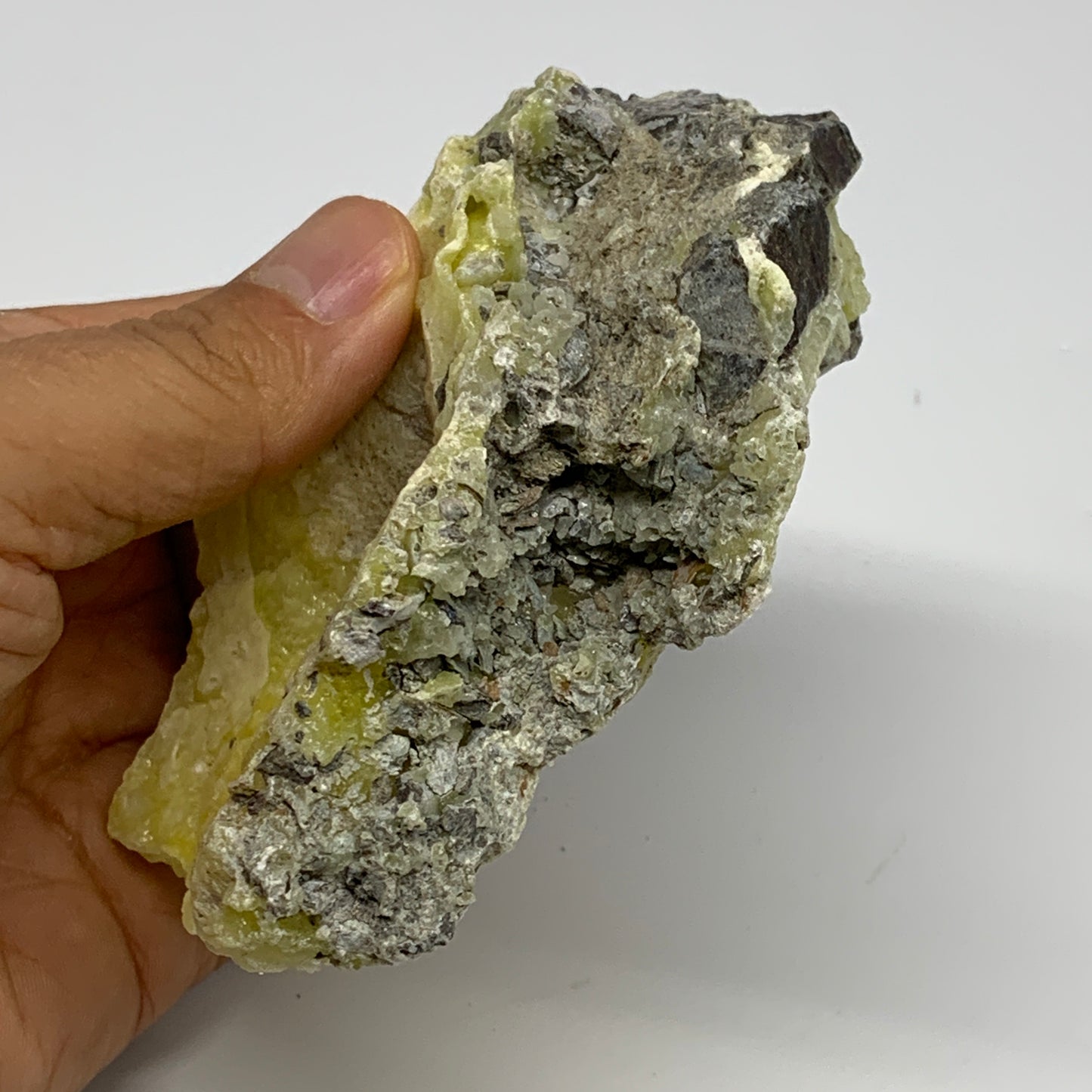 196.7g, 4"x2.6"x1.1", Rough Brucite Crystal Mineral Specimens @Pakistan, B27346